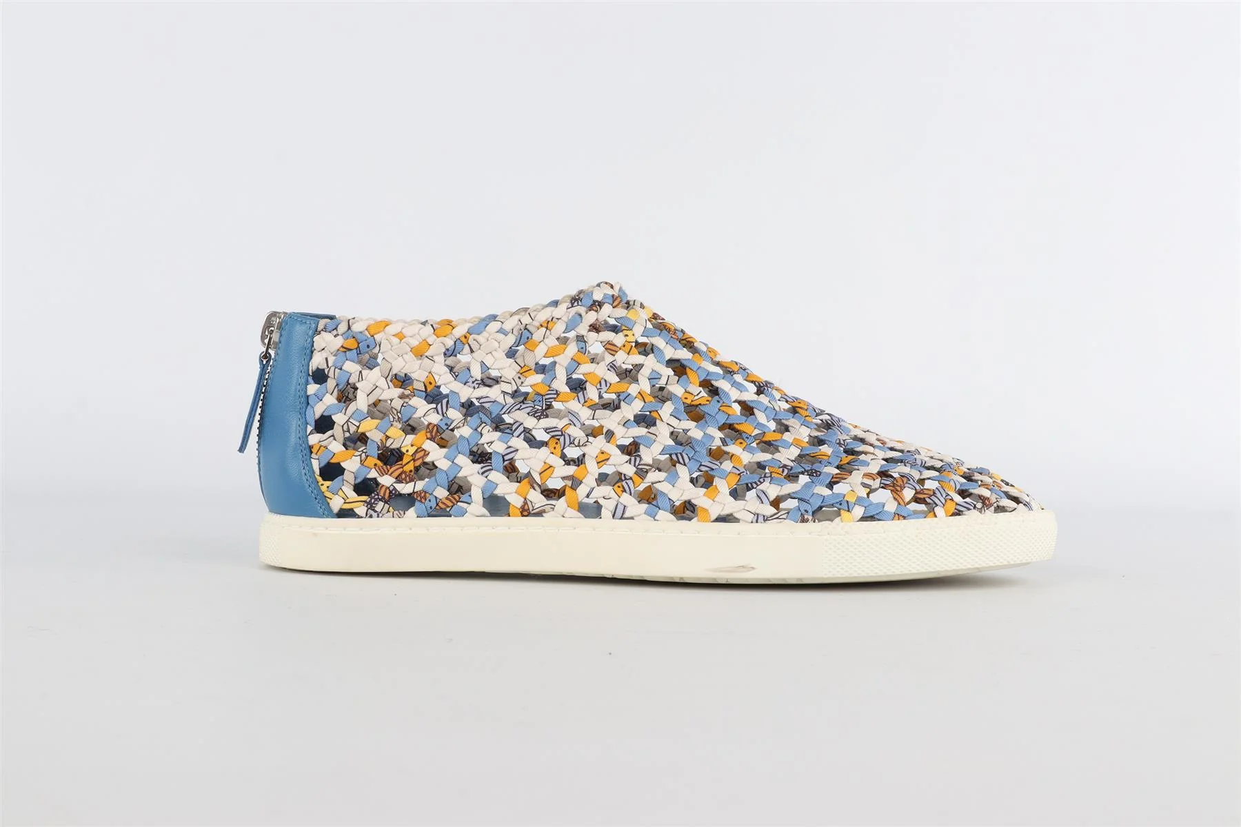 HERMÈS BLUE OXYGENE CLOTH SNEAKERS EU 38 UK 5 US 8 - Image 2