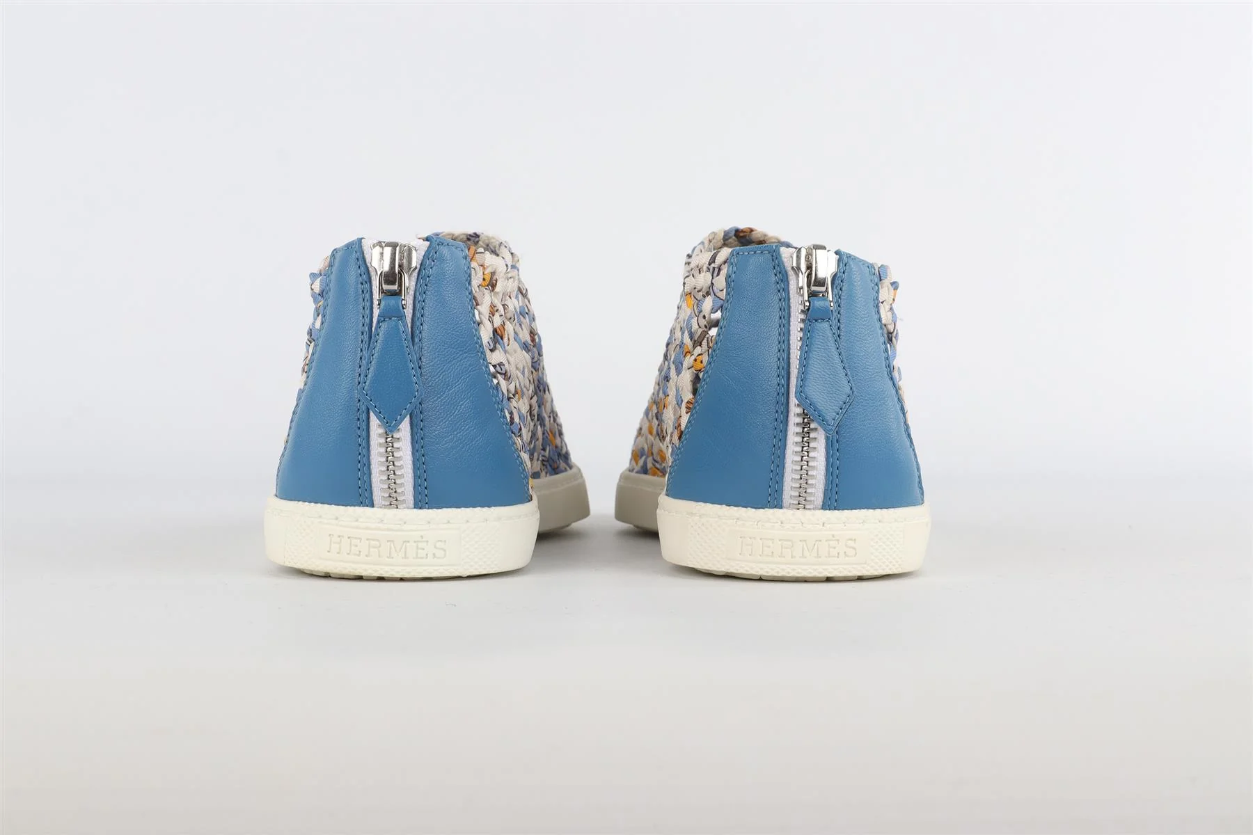 HERMÈS BLUE OXYGENE CLOTH SNEAKERS EU 38 UK 5 US 8 - Image 5