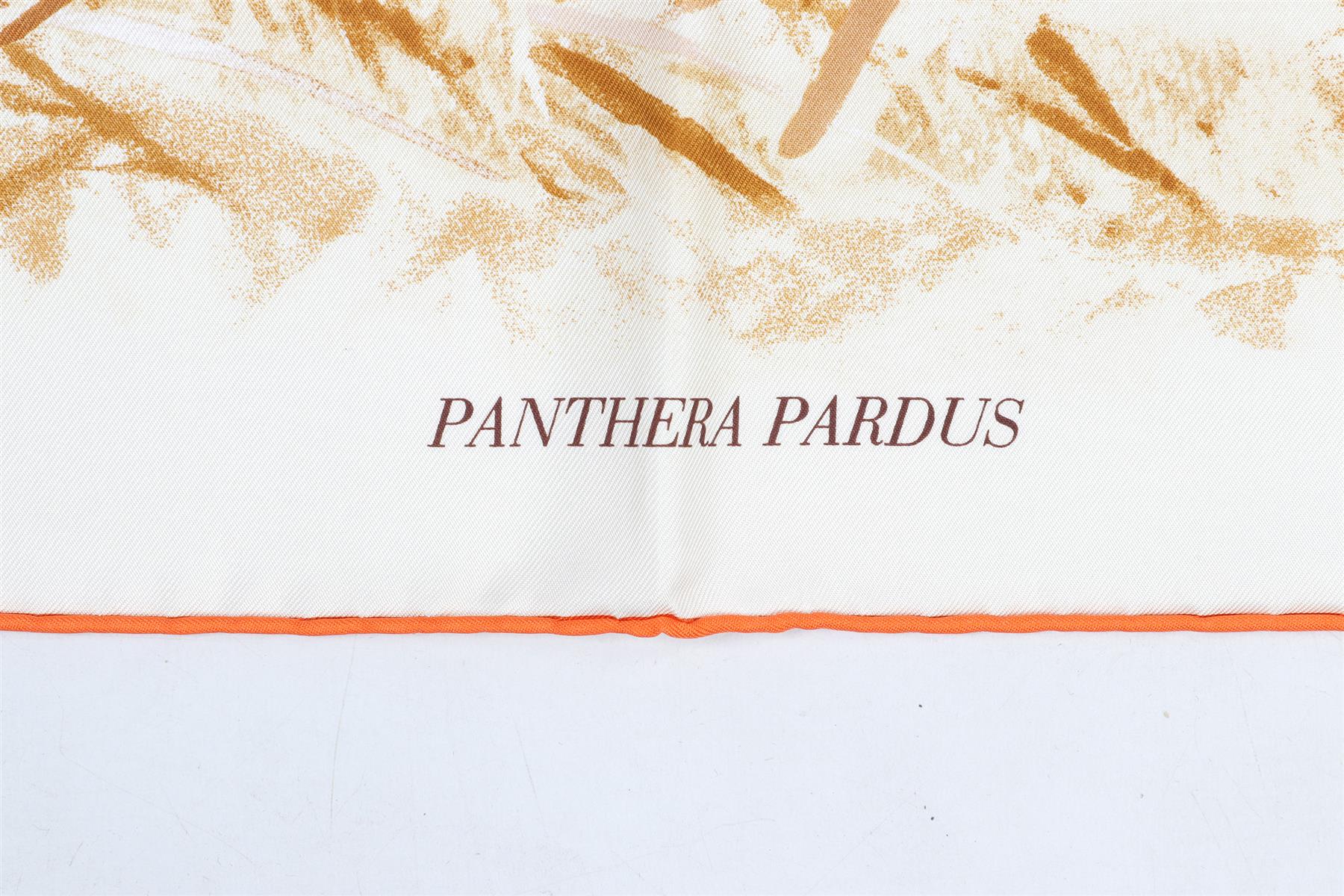 HERMÈS BROWN PANTHERA PARDUS SILK SCARF ONE SIZE - Image 4
