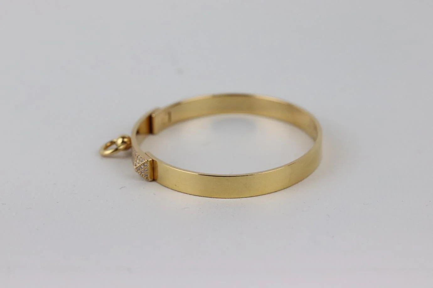 HERMÈS COLLIER DE CHIEN SMALL 18K YELLOW GOLD DIAMOND BRACELET - Image 4
