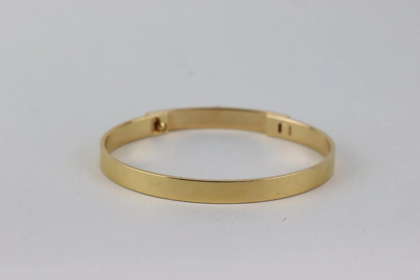 HERMÈS COLLIER DE CHIEN SMALL 18K YELLOW GOLD DIAMOND BRACELET - Image 5
