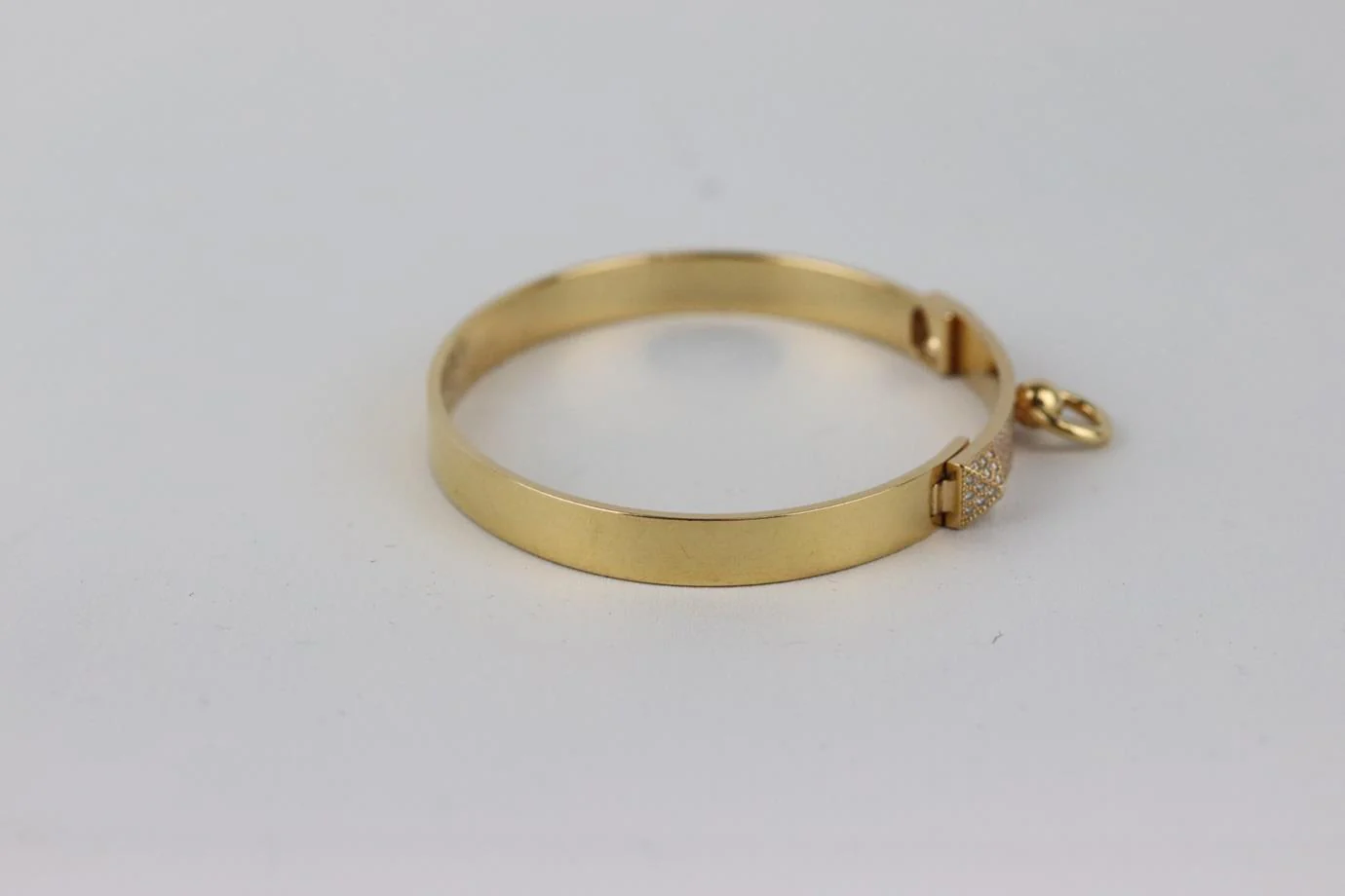 HERMÈS COLLIER DE CHIEN SMALL 18K YELLOW GOLD DIAMOND BRACELET - Image 6