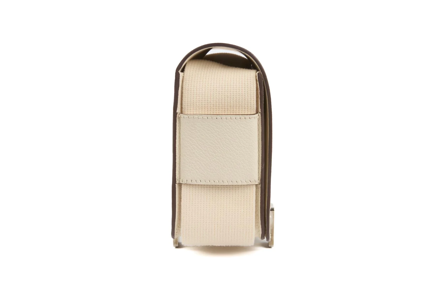 HERMÈS CREAM 2022 GETA CHEVRE LEATHER SHOULDER BAG IN NATA - Image 5