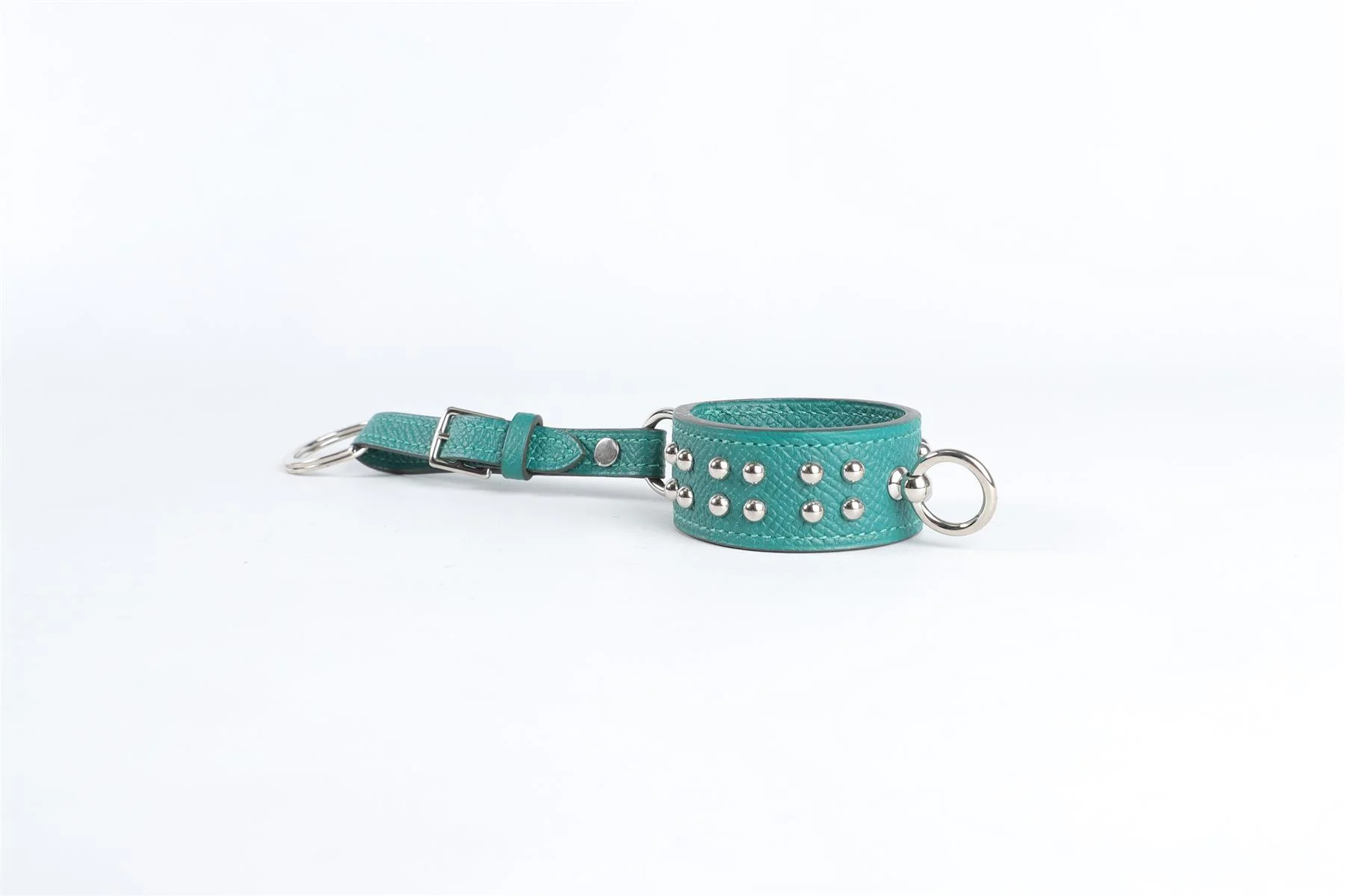 HERMÈS GREEN 2017 COLLIER DE CHIEN EPSOM LEATHER KEYCHAIN - Image 3