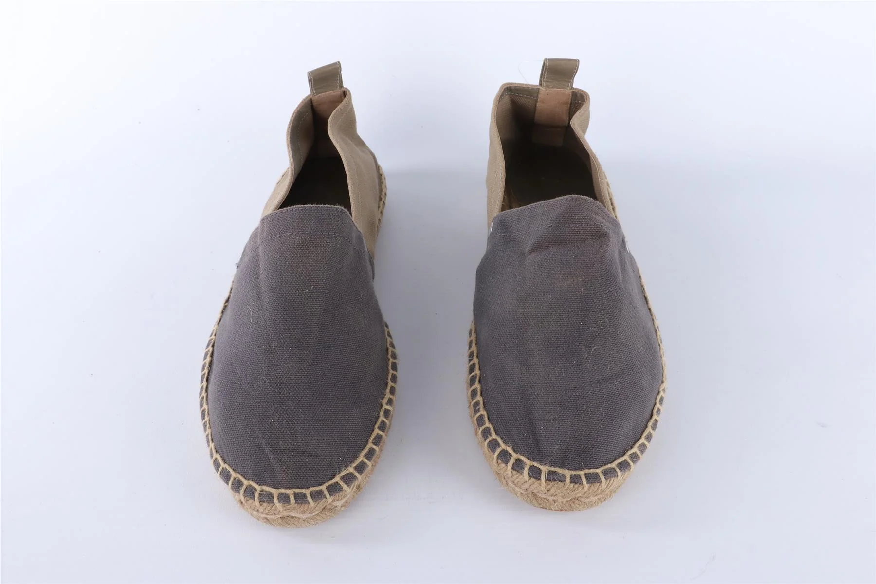 HERMÈS MEN'S GREY WOVEN LOAFERS EU 43 UK 9 US 10 - Image 3