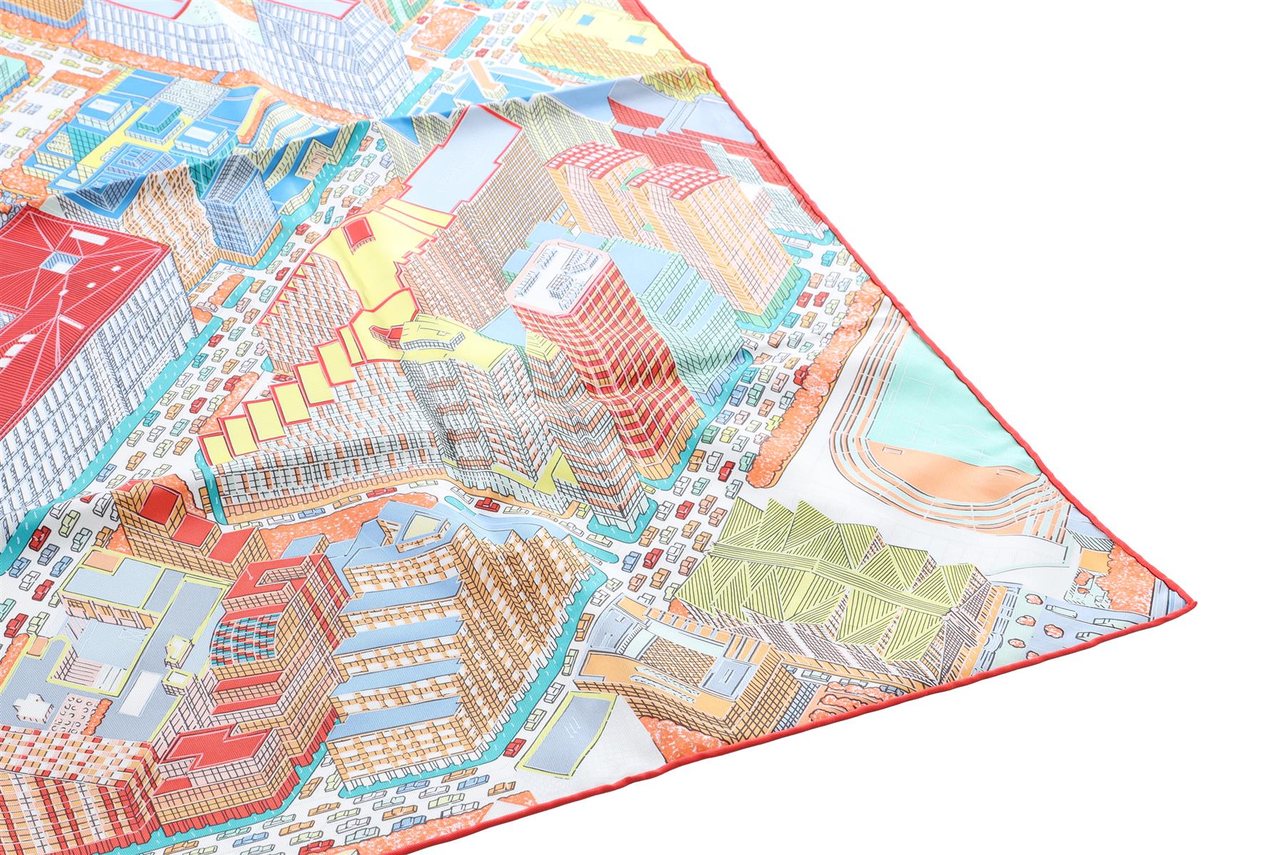 HERMÈS MULTI PANTIN CITY SILK SCARF 90CM - Image 4