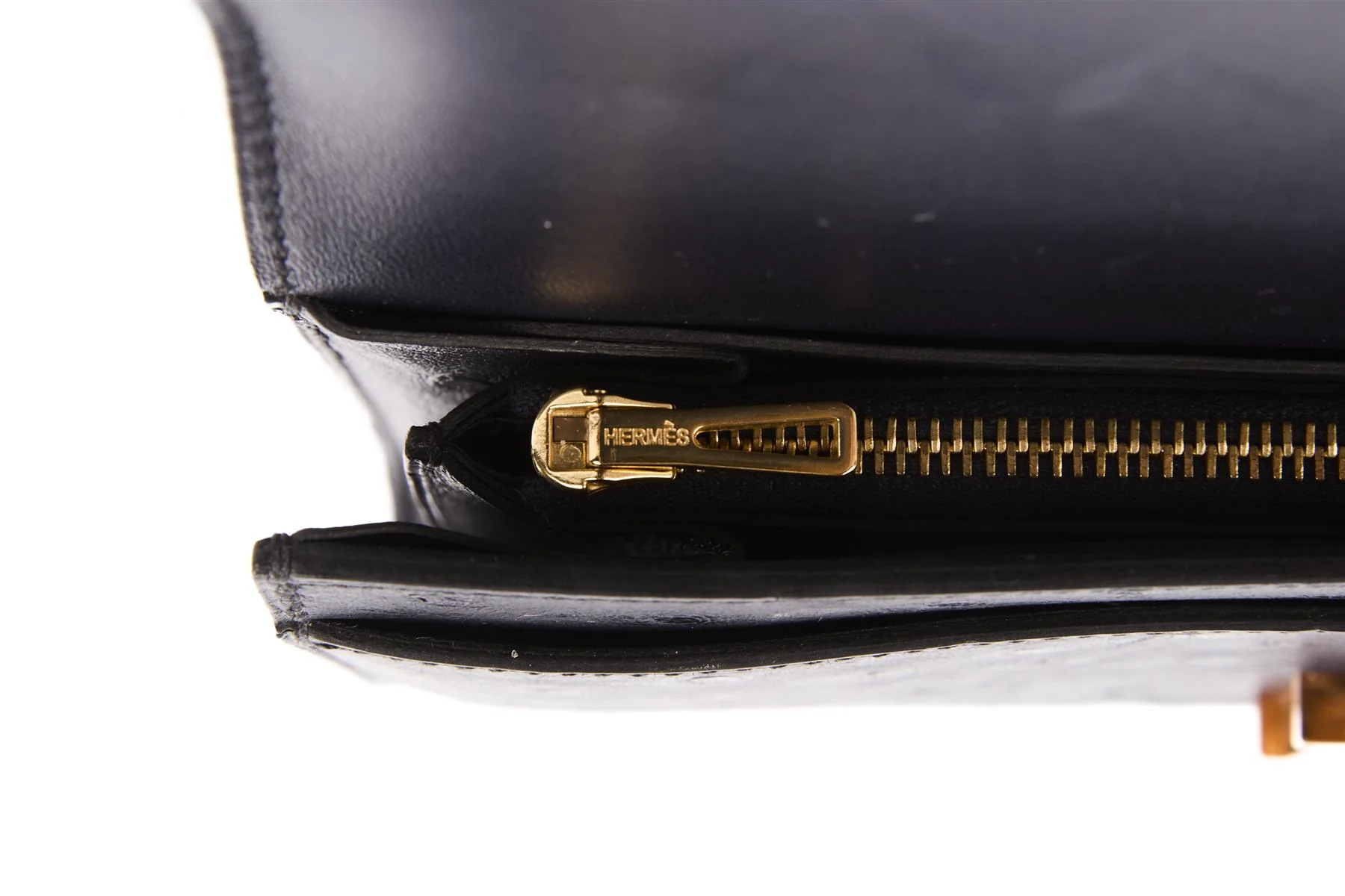 HERMÈS NAVY 2018 CONSTANCE LONG OSTRICH WALLET IN BLEU INDIGO - Image 10