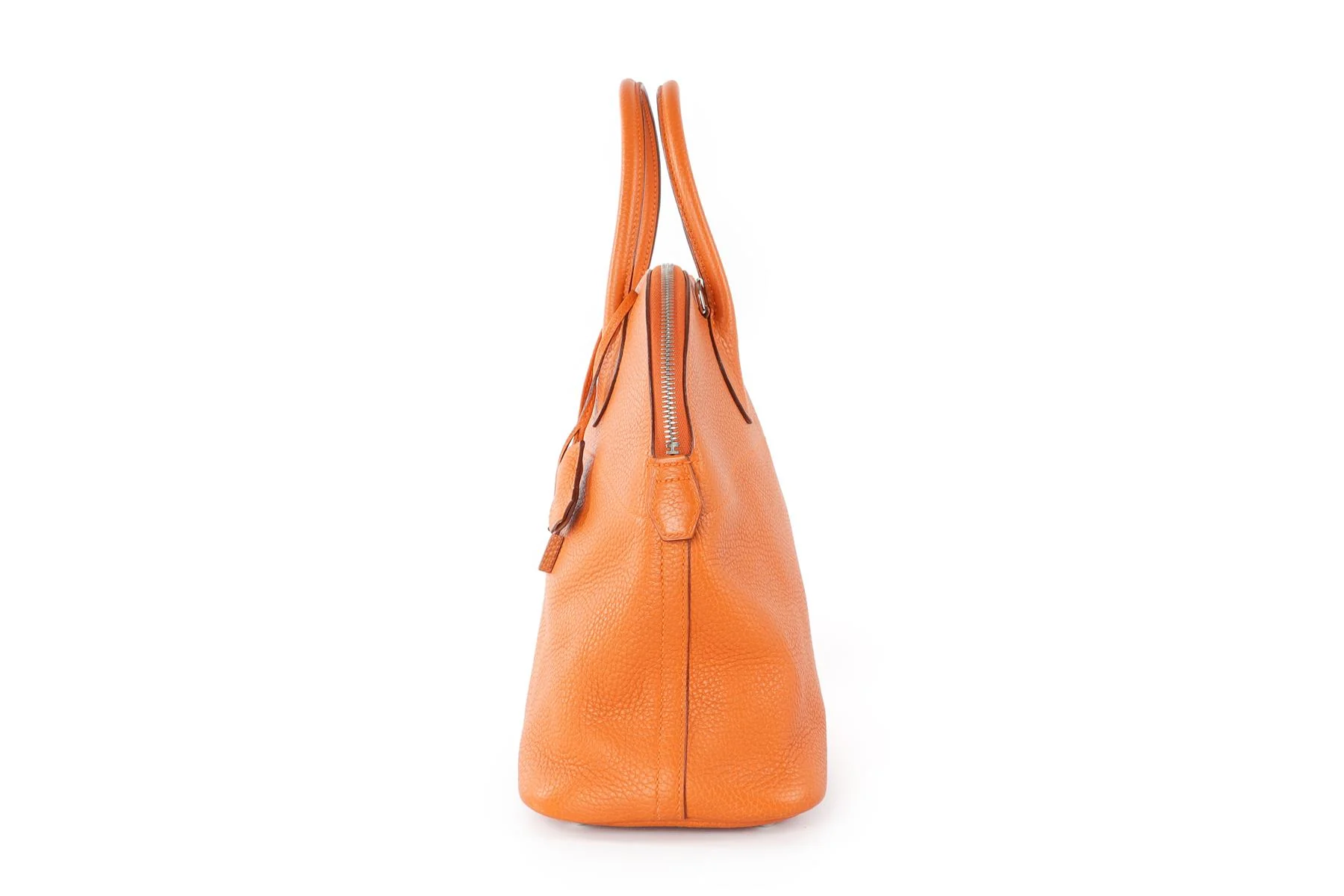 HERMÈS  ORANGE 2005 BOLIDE 35 CM CLEMENCE LEATHER TOTE BAG IN ORANGE - Image 5