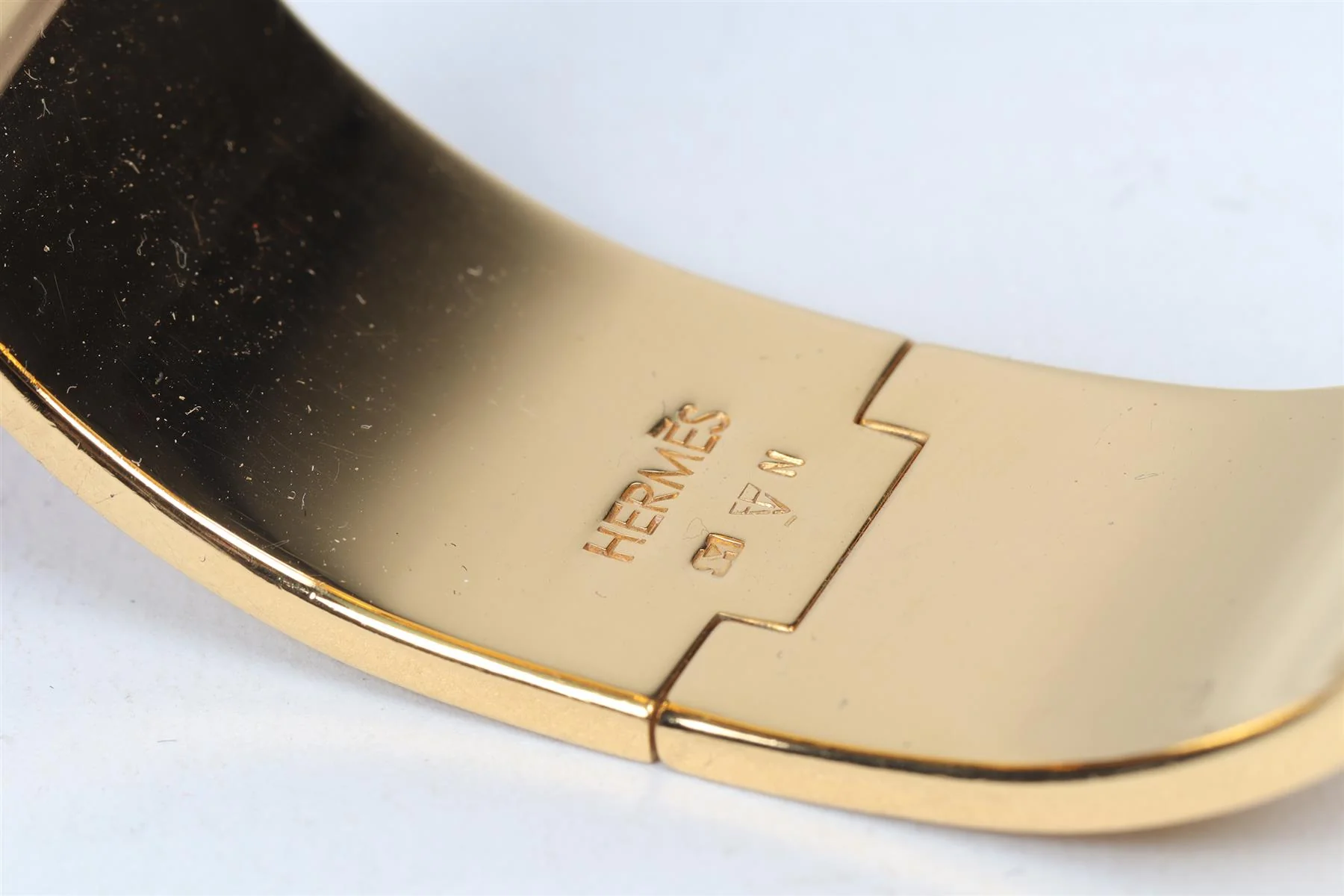 HERMÈS ORANGE 2010 CLIC CLAC H 20 MM ENAMEL BRACELET 16 CM - Image 5