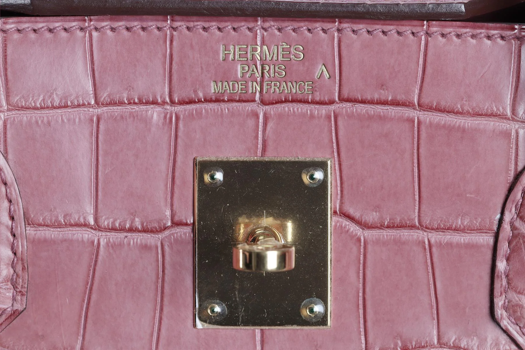 HERMÈS PINK 2013 BIRKIN 40CM MATTE ALLIGATOR LEATHER BAG - Image 10