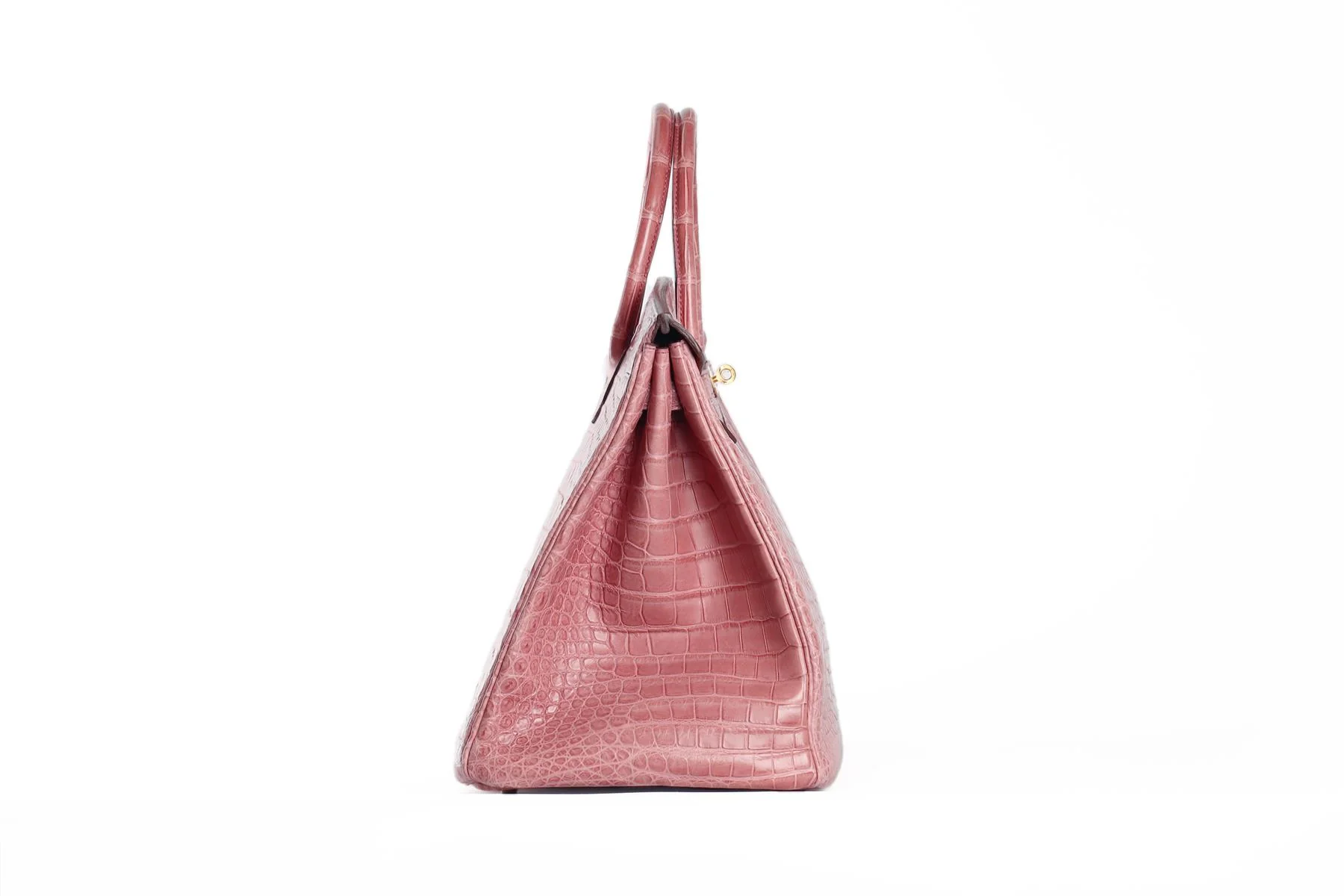 HERMÈS PINK 2013 BIRKIN 40CM MATTE ALLIGATOR LEATHER BAG - Image 4