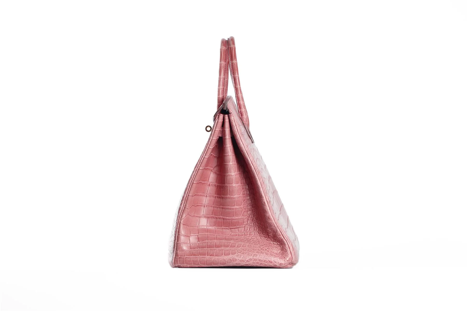 HERMÈS PINK 2013 BIRKIN 40CM MATTE ALLIGATOR LEATHER BAG - Image 5