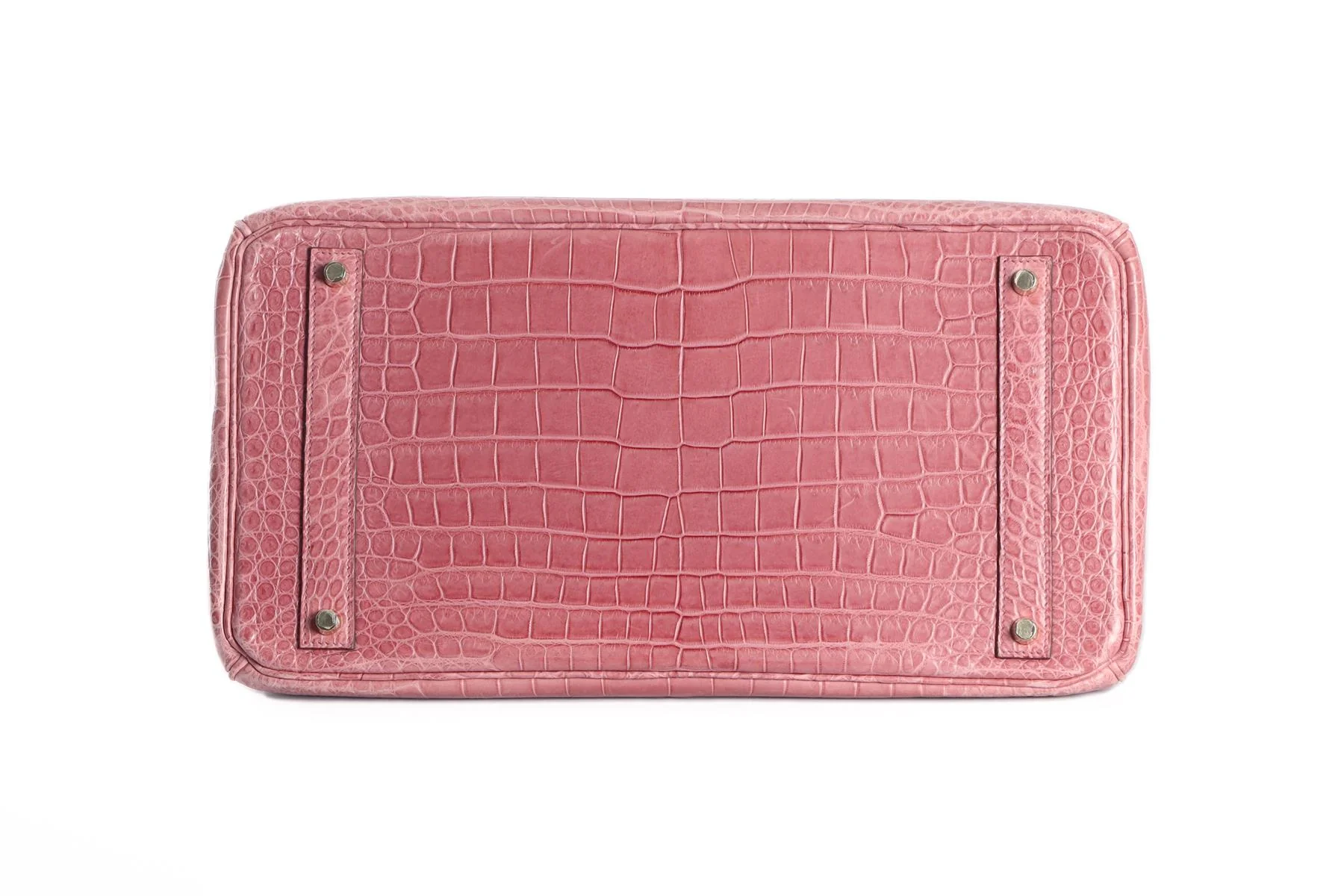 HERMÈS PINK 2013 BIRKIN 40CM MATTE ALLIGATOR LEATHER BAG - Image 7