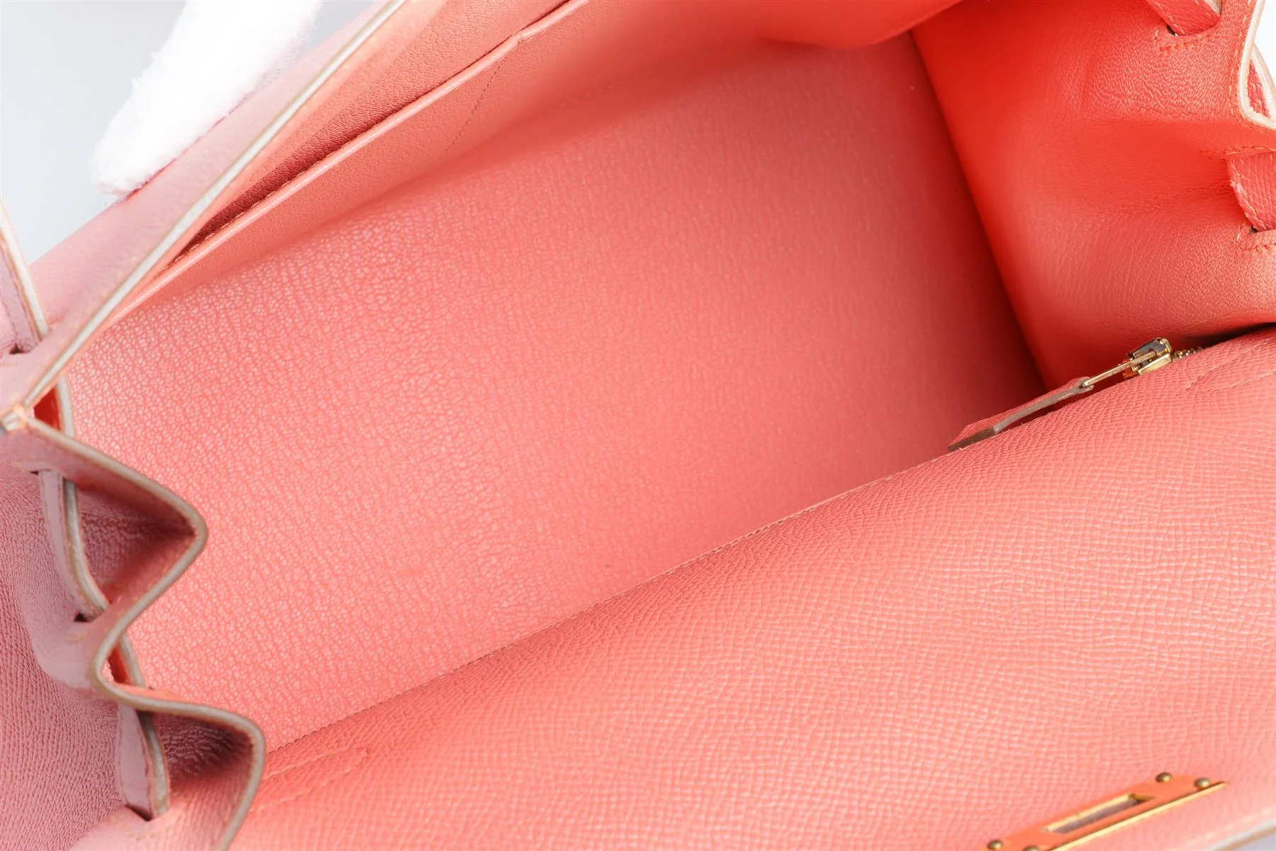 HERMÈS PINK 2014 KELLY SELLIER 28 CM EPSOM LEATHER BAG IN FLAMINGO - Image 12