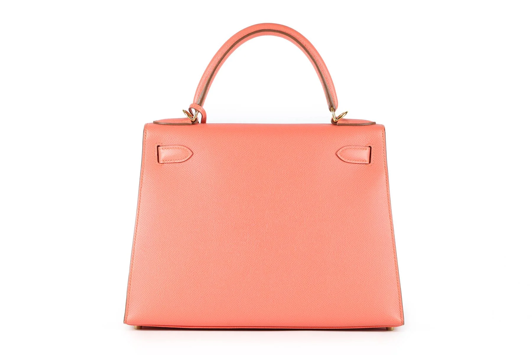 HERMÈS PINK 2014 KELLY SELLIER 28 CM EPSOM LEATHER BAG IN FLAMINGO - Image 6