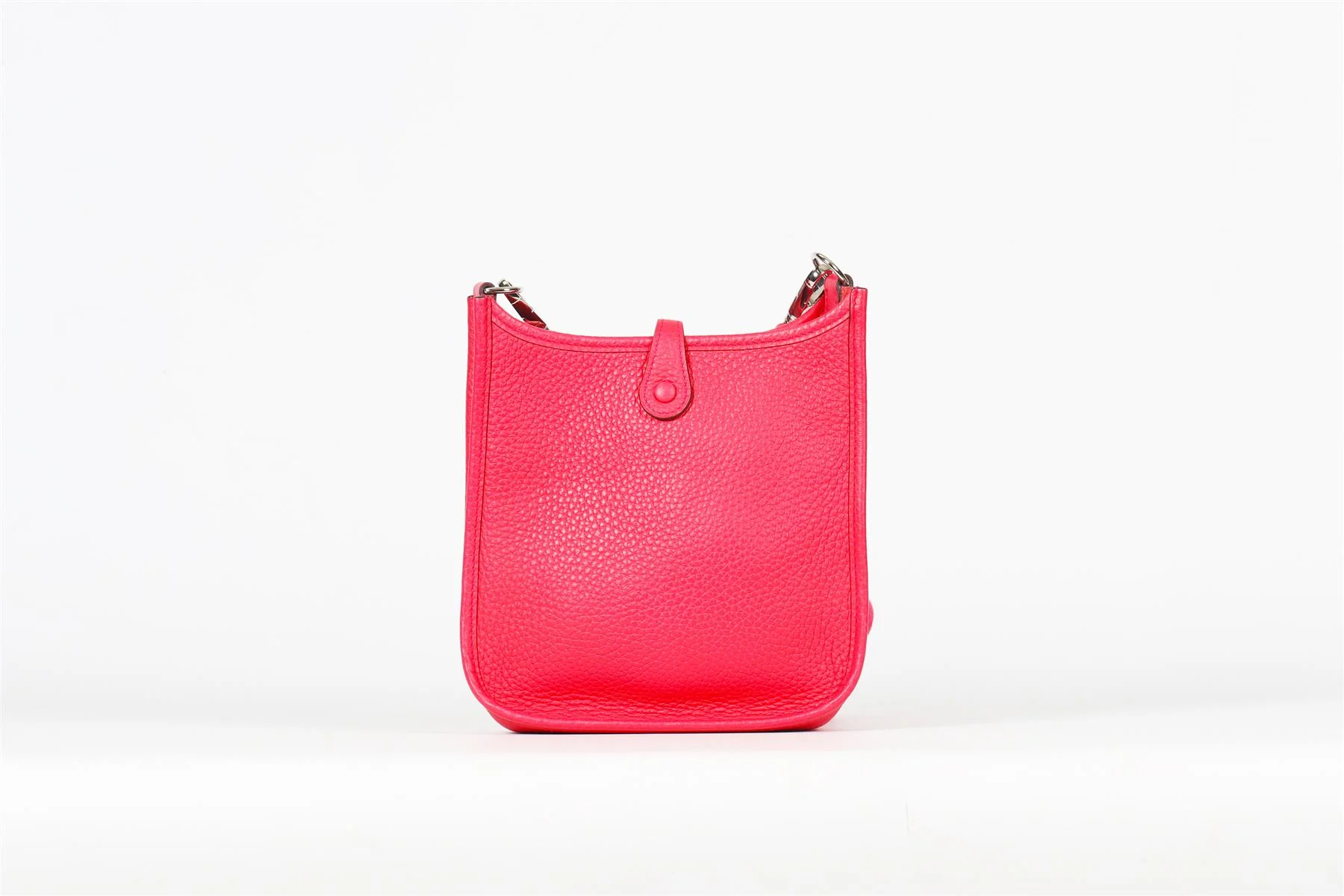 HERMÈS PINK 2018 EVELYNE 16CM CLEMENCE LEATHER SHOULDER BAG - Image 7