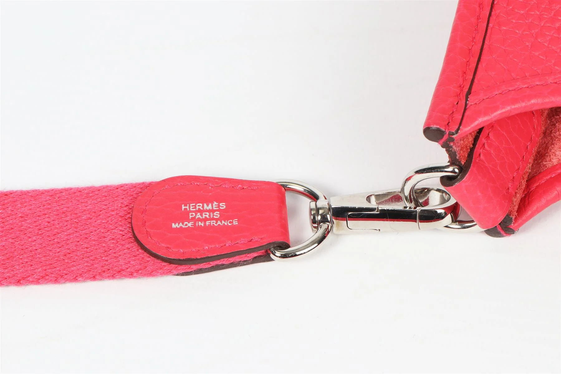 HERMÈS PINK 2018 EVELYNE 16CM CLEMENCE LEATHER SHOULDER BAG - Image 9