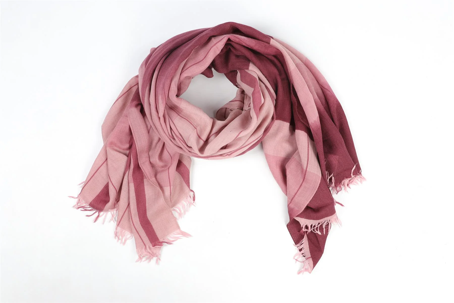 HERMÈS PINK CASHMERE SCARF ONE SIZE - Image 2