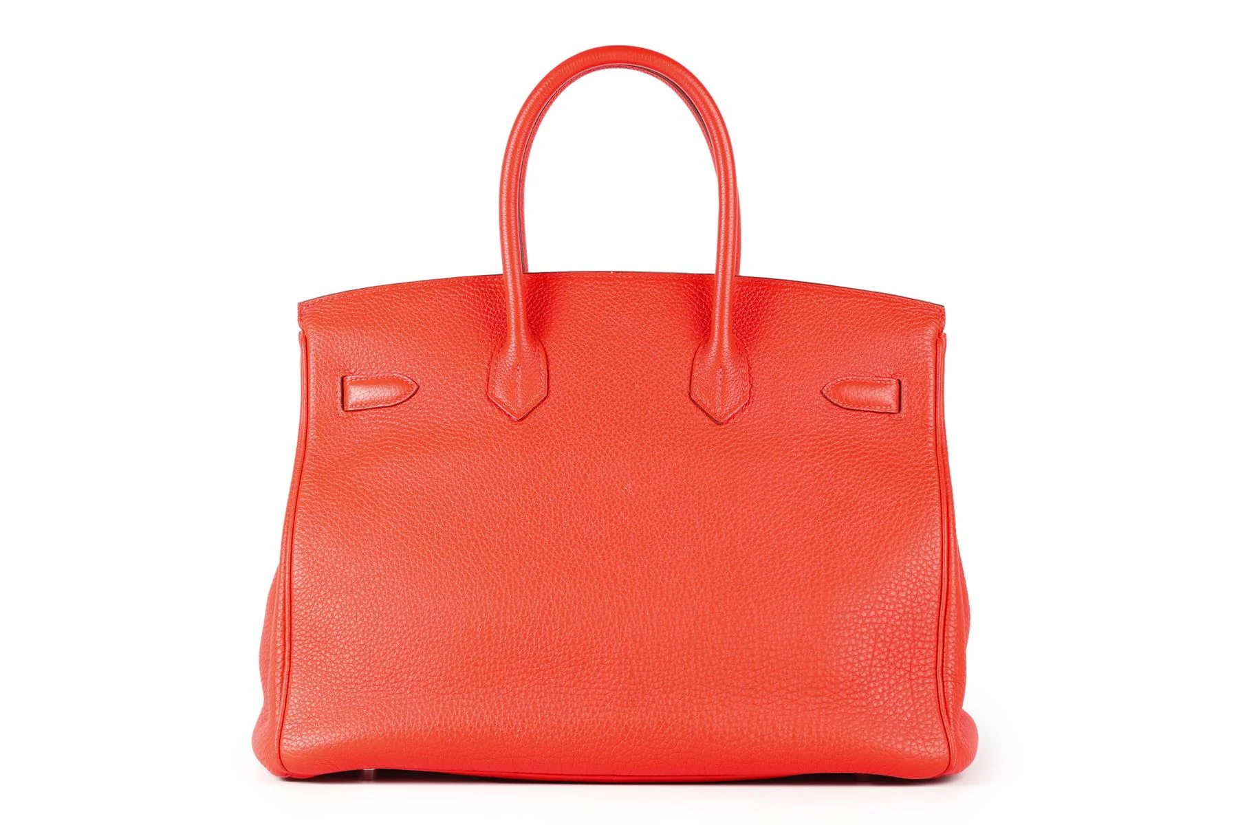 HERMÈS RED 2013 BIRKIN 35 CM TOGO LEATHER BAG IN CAPUCINE - Image 6