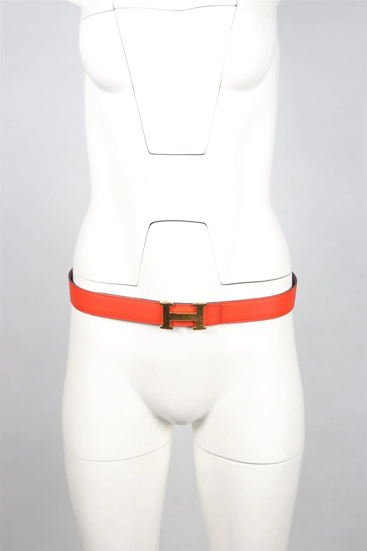 HERMÈS RED AND PURPLE 2013 H 32MM LEATHER BELT - Image 8