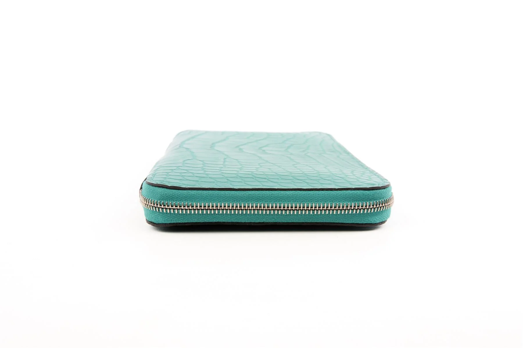 HERMĂS TURQUOISE 2017 AZAP CLASSIC MATTE ALLIGATOR MISSISSIPPIENSIS WALLET - Image 5