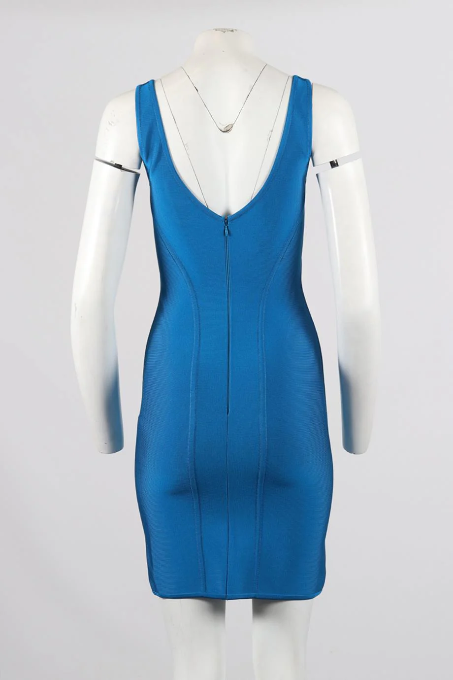 HERVE L LEROUX STRETCH KNIT MINI DRESS FR 40 UK 12 - Image 4