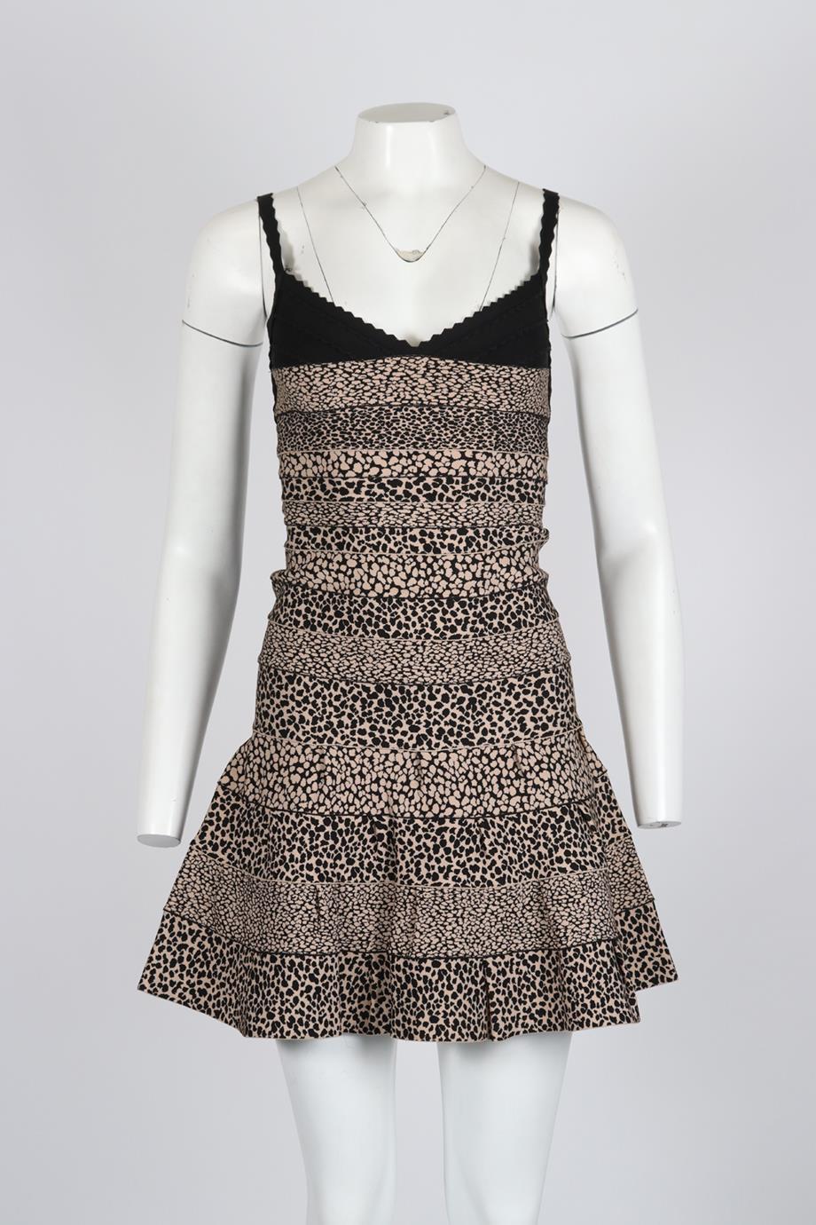 HERVÉ LEGER BANDAGE MINI DRESS SMALL - Image 2