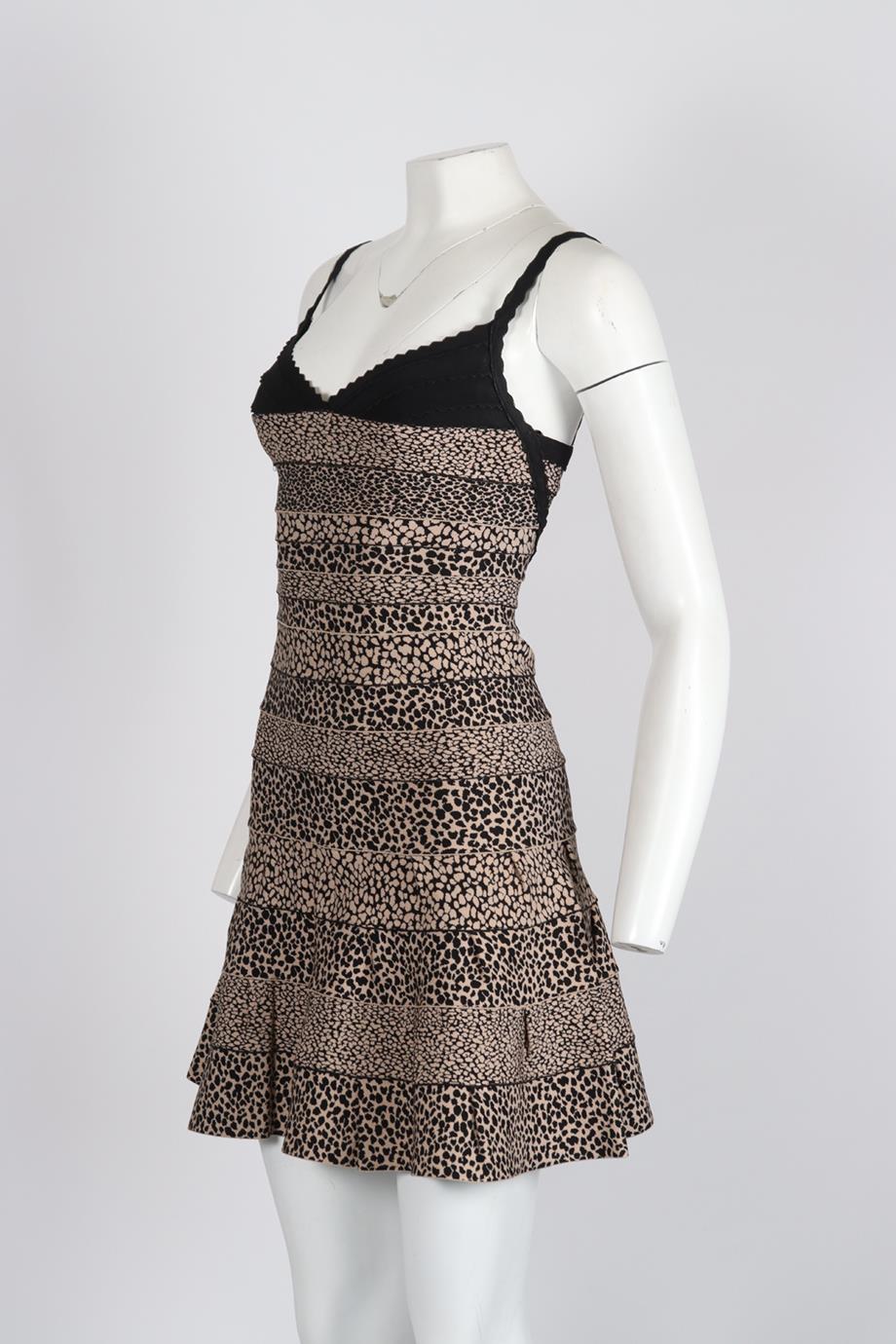 HERVÉ LEGER BANDAGE MINI DRESS SMALL - Image 3
