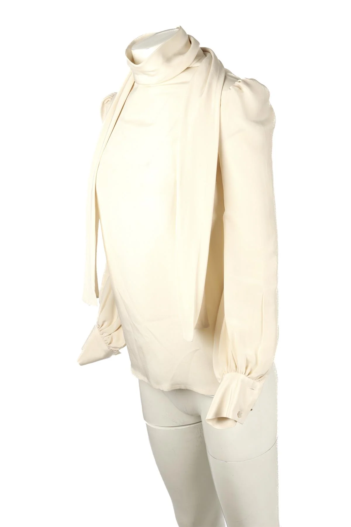 HILLIER BARTLEY CREAM SILK TOP UK 8 - Image 3