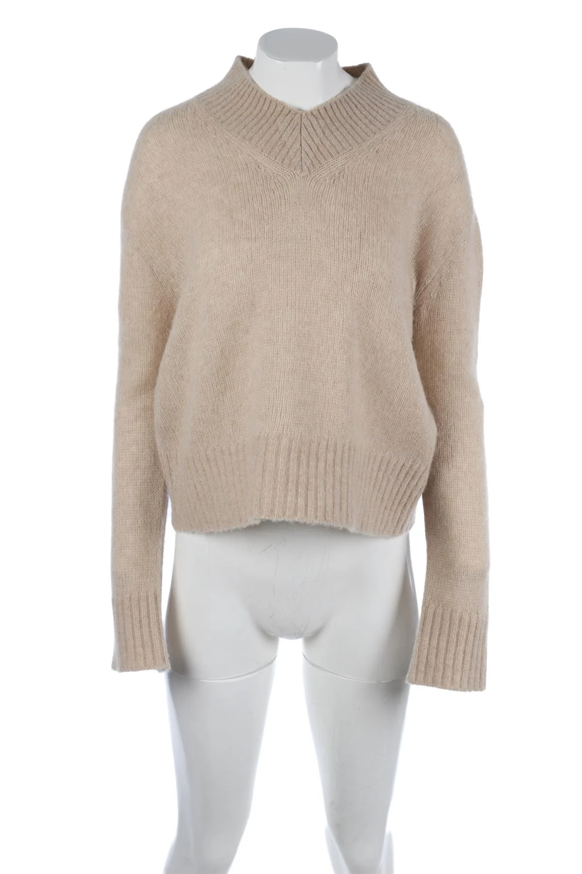 HIMALAYAN CASHMERE COMPANY BEIGE CASHMERE SWEATER SMALL - Image 2