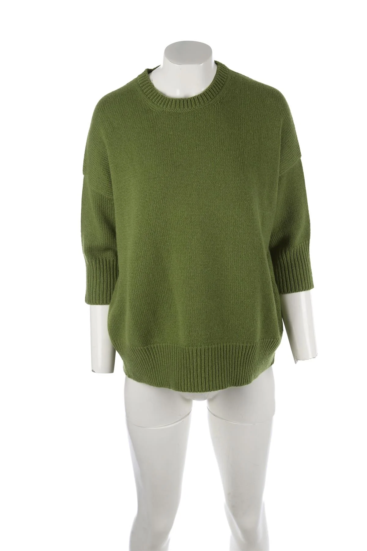 HIMALAYAN CASHMERE COMPANY GREEN CASHMERE SWEATER XSMALL - Image 2