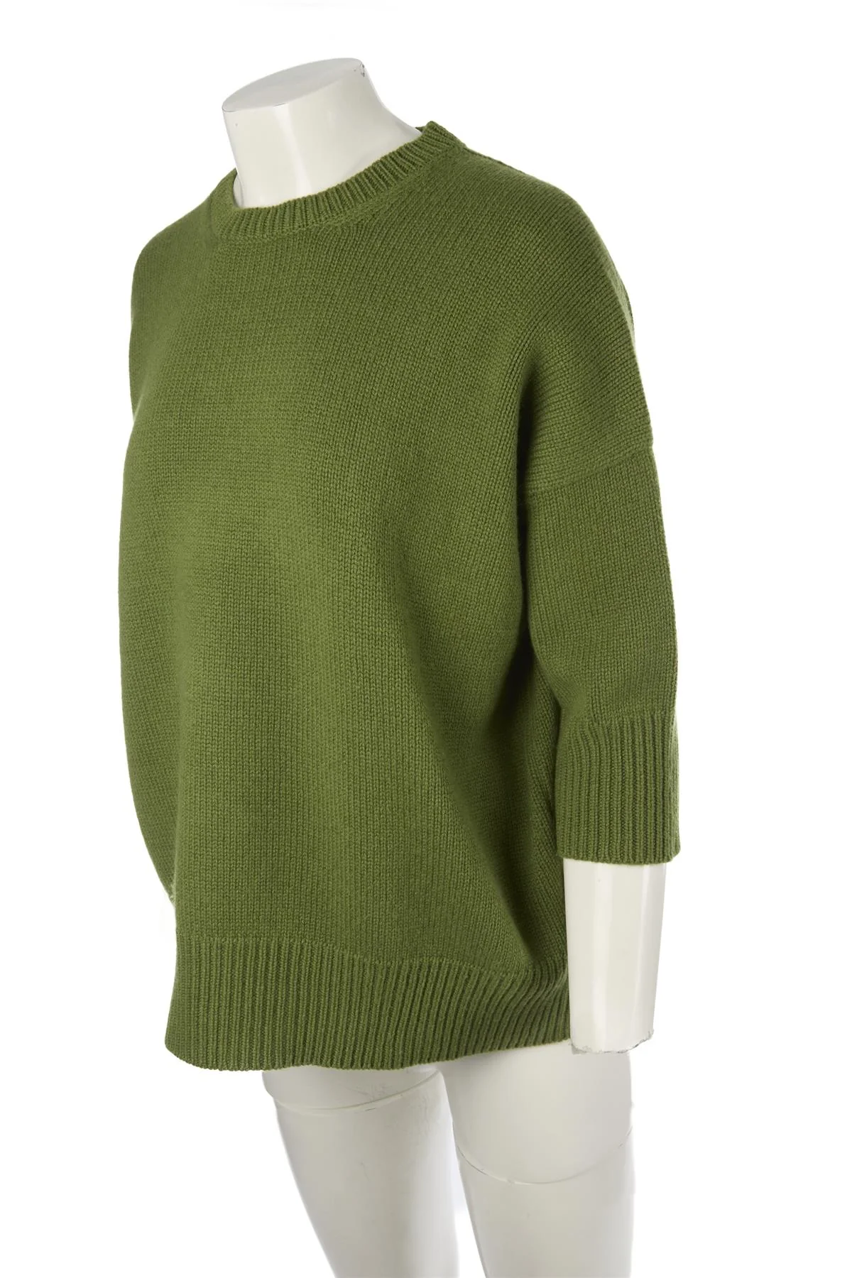 HIMALAYAN CASHMERE COMPANY GREEN CASHMERE SWEATER XSMALL - Image 3