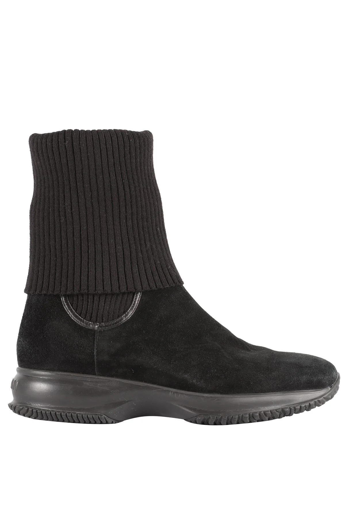 HOGAN BLACK SUEDE ANKLE BOOTS EU 38.5 UK 5.5 US 8.5