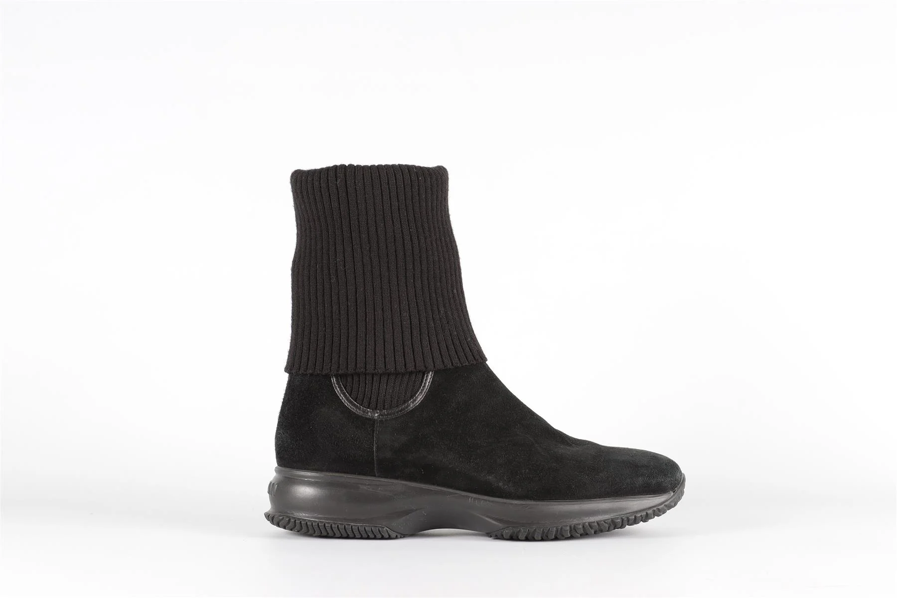 HOGAN BLACK SUEDE ANKLE BOOTS EU 38.5 UK 5.5 US 8.5 - Image 2