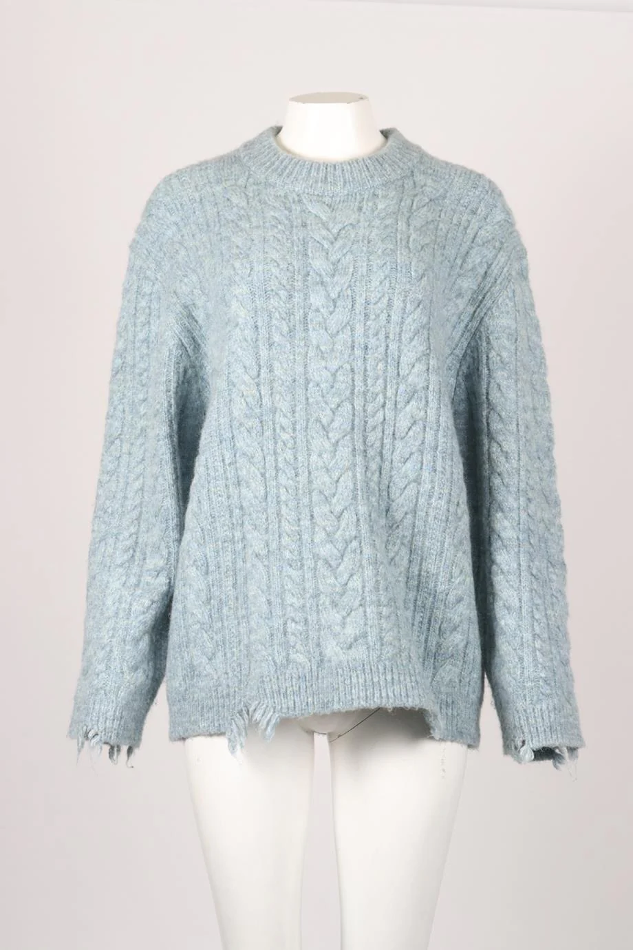 HOLZWEILER DISTRESSED WOOL BLEND SWEATER SMALL - Image 2