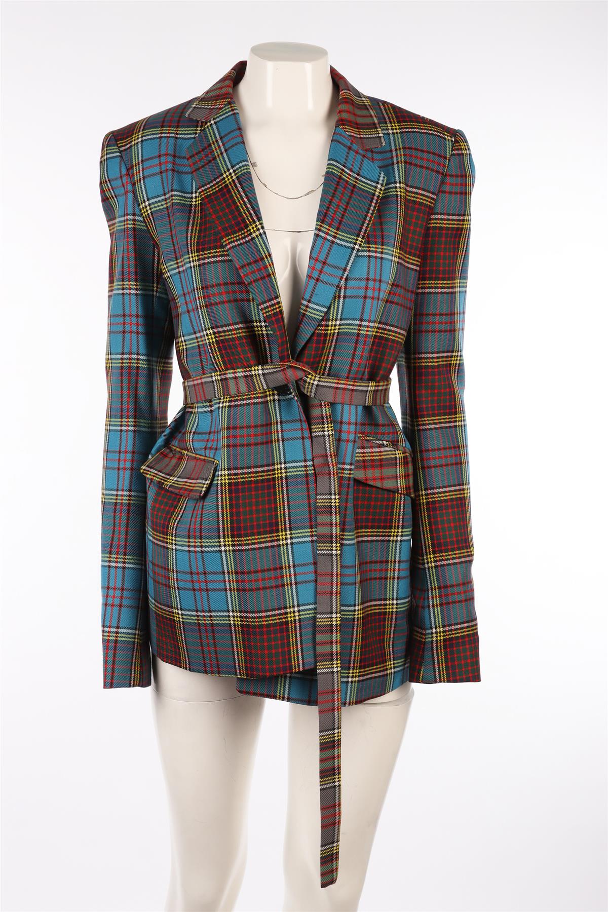 HOUSE OF HOLLAND BLUE WOOL BLAZER UK 8 - Image 2