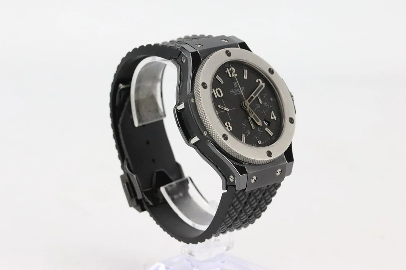 HUBLOT BIG BANG CERAMIC CHRONOGRAPH BLACK ARABIT 44MM WRIST WATCH - Image 4