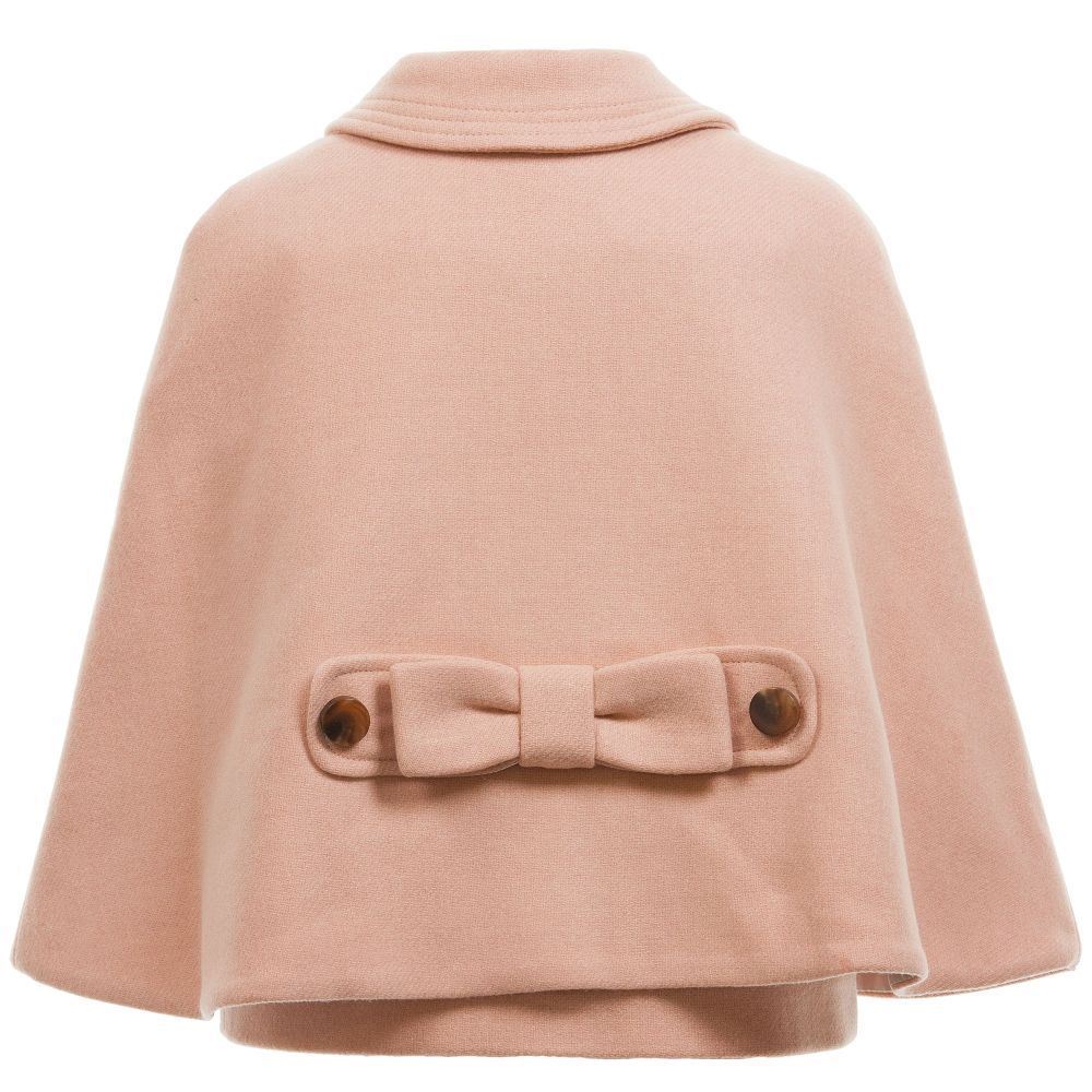 HUCKLEBONES LONDON GIRLS PINK WOOL CAPE 2 YEARS - Image 3