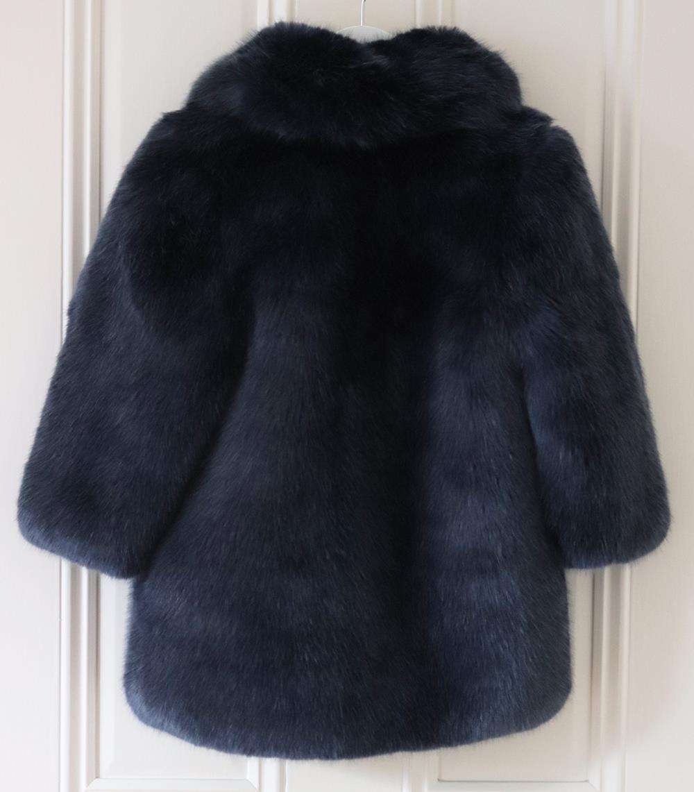 HUCKLEBONES LONDON KIDS GIRLS FAUX FUR JACKET 6 YEARS - Image 3