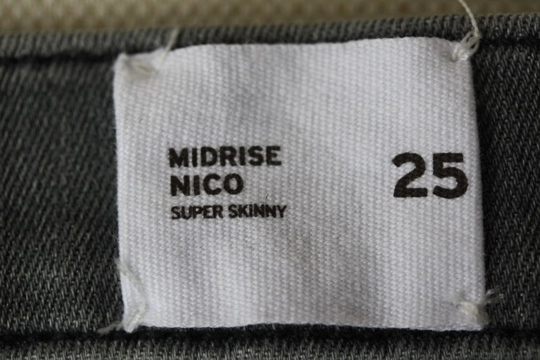 HUDSON MIDRISE NICO MID-RISE SUPER SKINNY RAKKE JEANS W25 UK 6/8 - Image 9