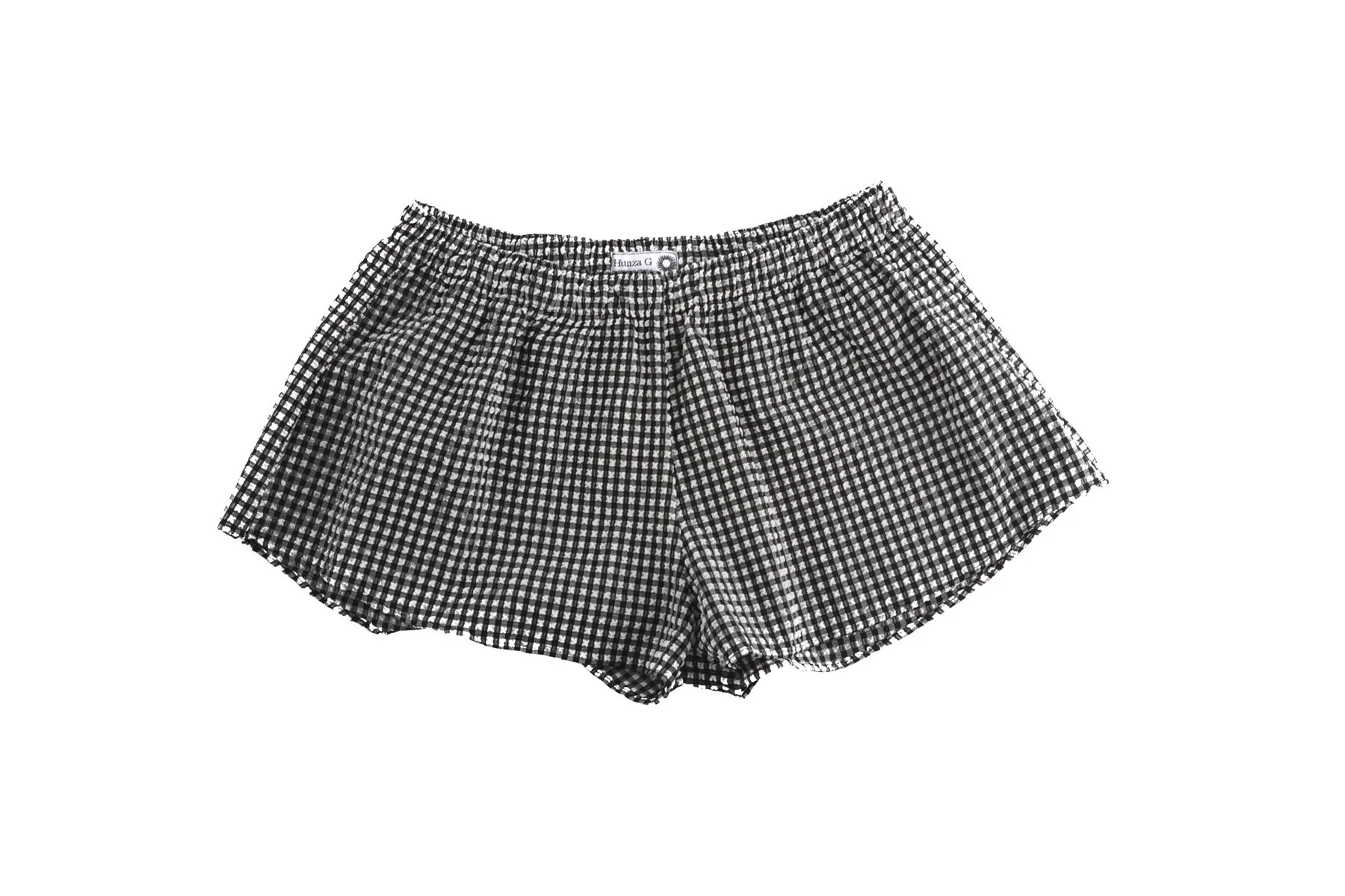 HUNZA G BLACK SEERSUCKER SHORTS SMALL/MEDIUM - Image 2