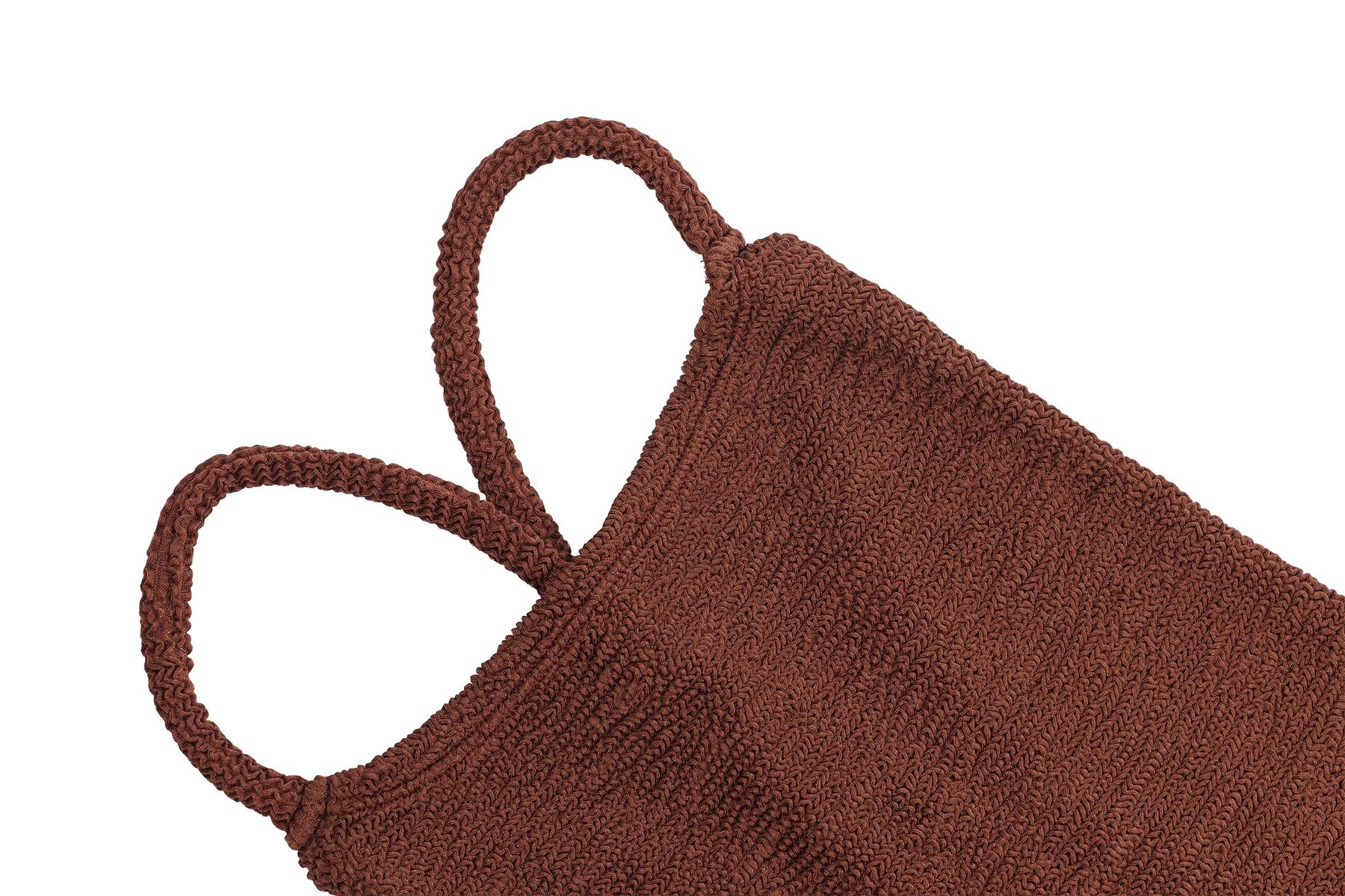 HUNZA G BROWN SWIMSUIT ONE SIZE - Image 3