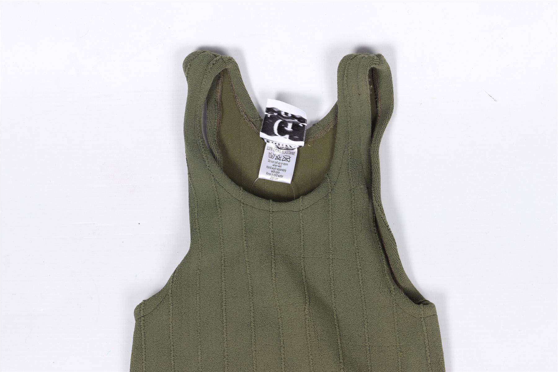 HUNZA G GREEN SWIMSUIT ONE SIZE - Image 3