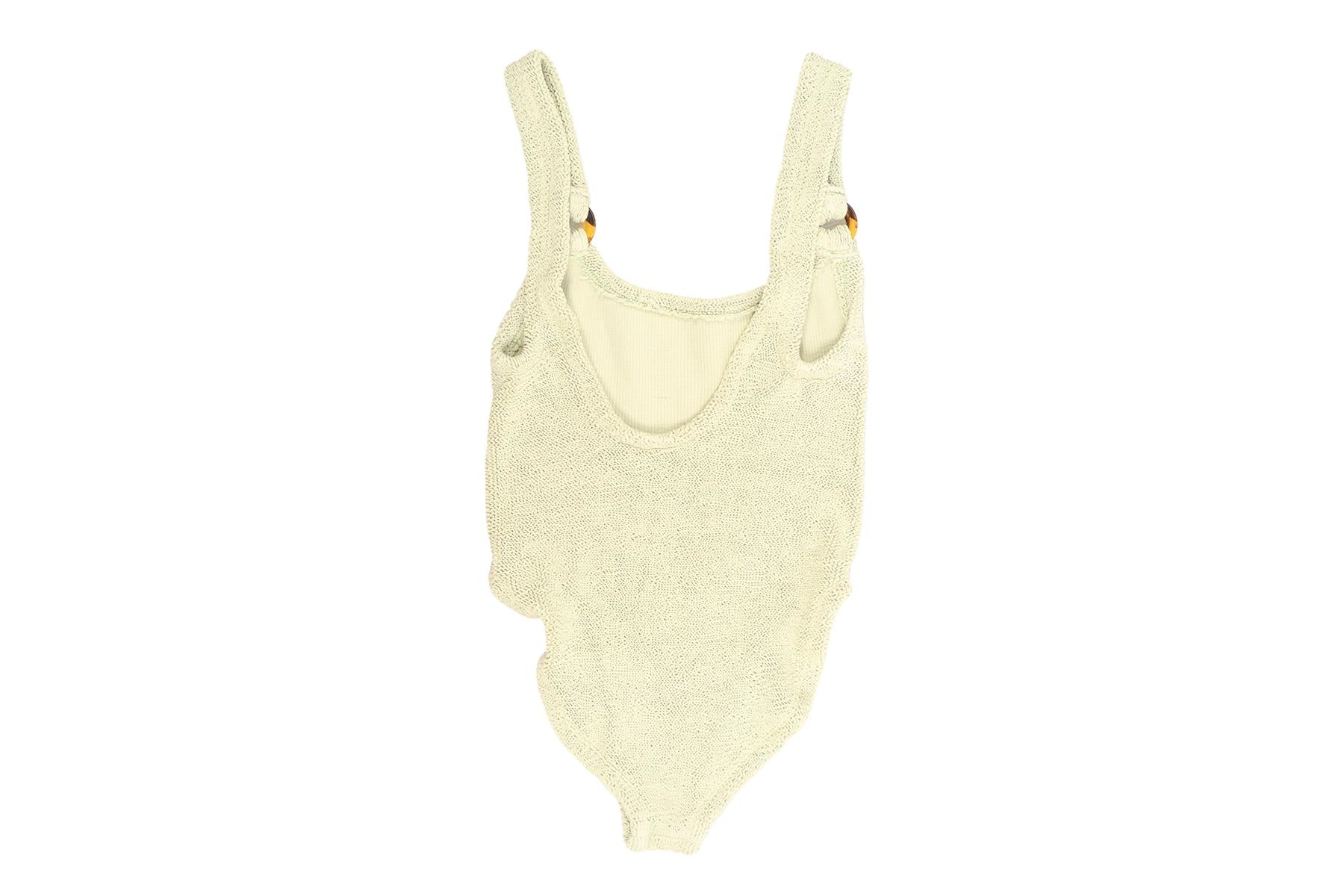 HUNZA G GREEN SWIMSUIT ONE SIZE - Image 4