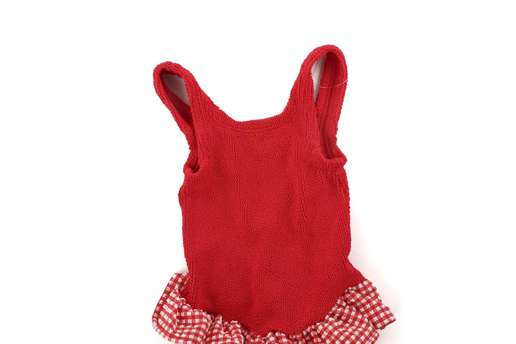 HUNZA G RED KIDS GIRLS SWIMSUIT 7-12 YEARS ONE SIZE - Image 3
