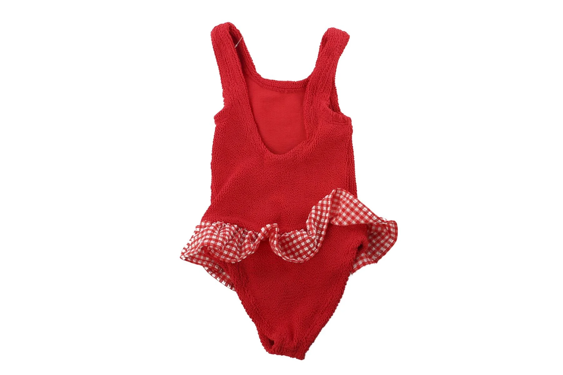 HUNZA G RED KIDS GIRLS SWIMSUIT 7-12 YEARS ONE SIZE - Image 4