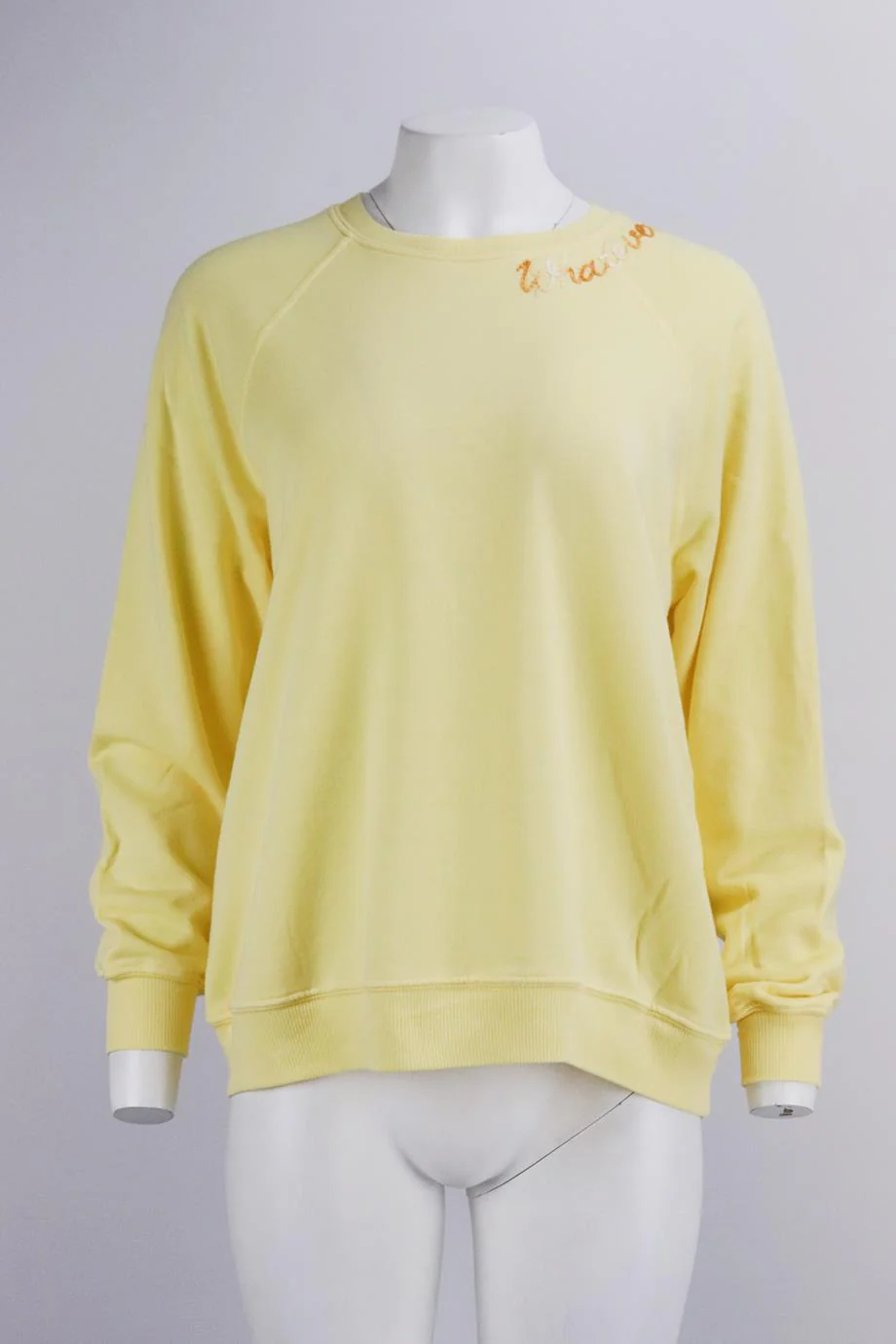 I STOLE MY BOYFRIEND'S SHIRT EMBROIDERED COTTON BLEND SWEATSHIRT MEDIUM/LARGE - Image 2