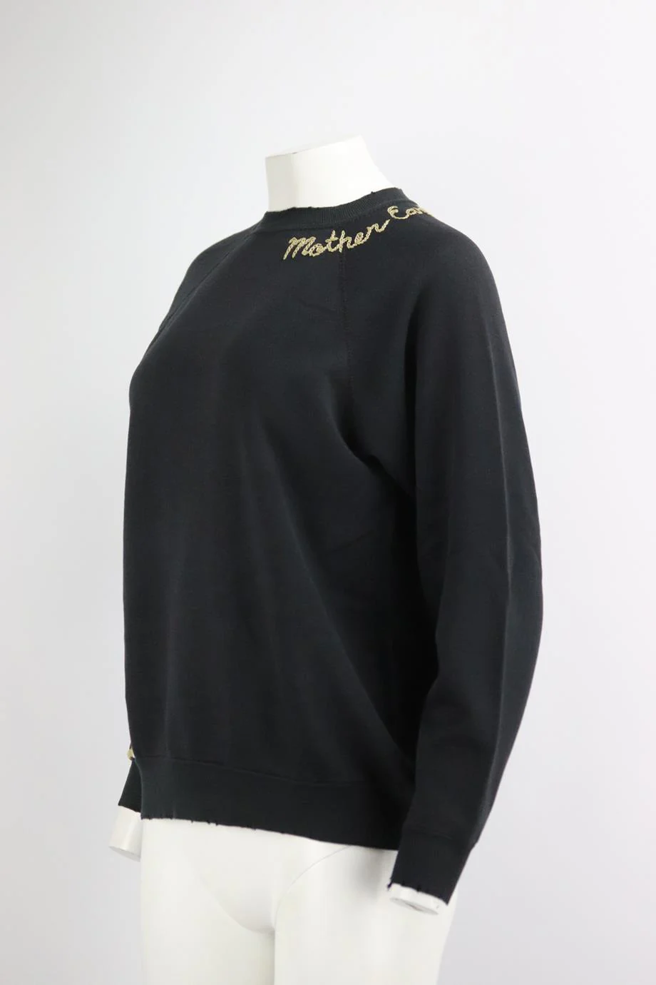 I STOLE MY BOYFRIEND'S SHIRT EMBROIDERED COTTON BLEND SWEATSHIRT XSMALL/SMALL - Image 3