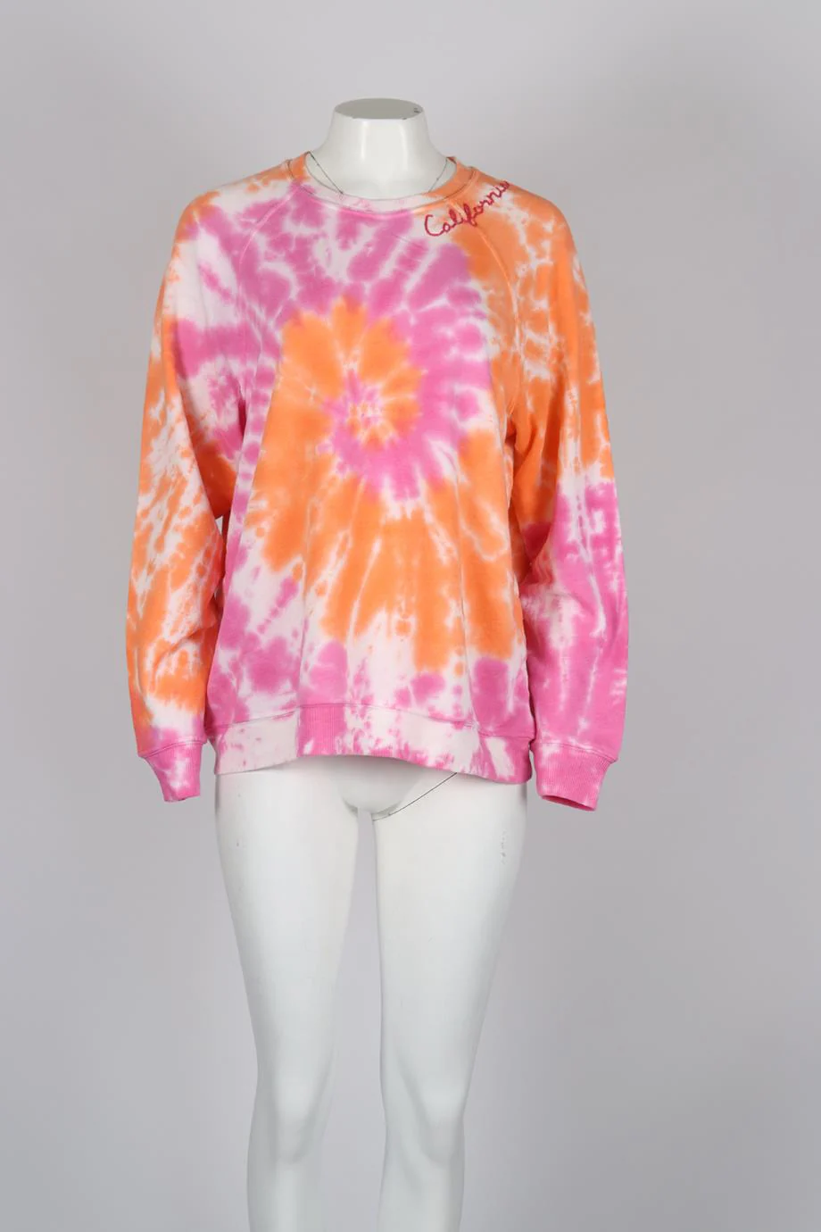 I STOLE MY BOYFRIEND'S SHIRT TIE DYED COTTON JERSEY SWEATSHIRT MEDIUM-LARGE - Image 2
