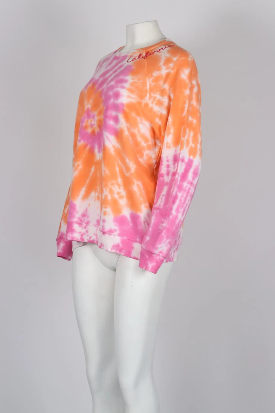 I STOLE MY BOYFRIEND'S SHIRT TIE DYED COTTON JERSEY SWEATSHIRT MEDIUM-LARGE - Image 3
